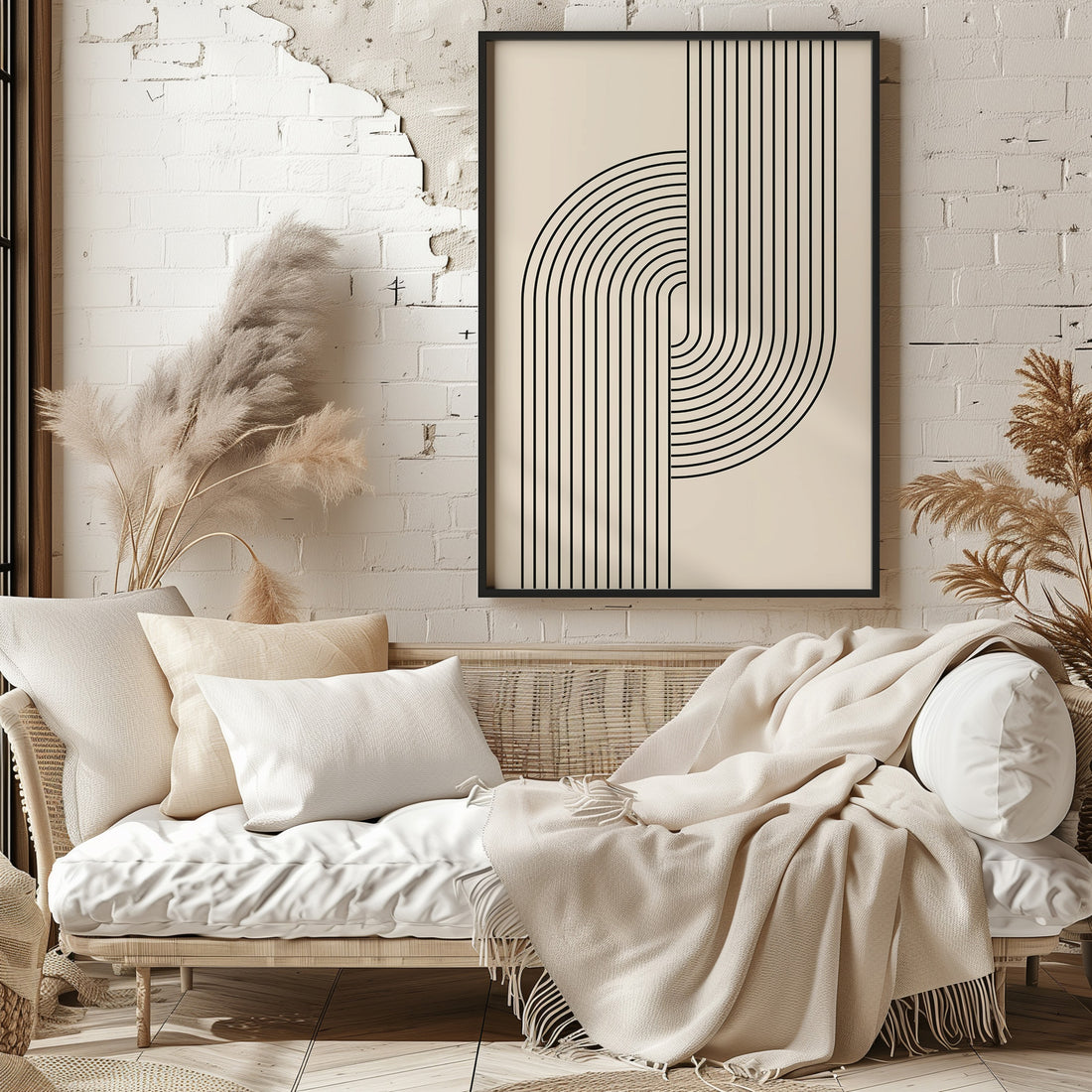 Harmony Flow, 50x70cm Framed Poster With Black Frame