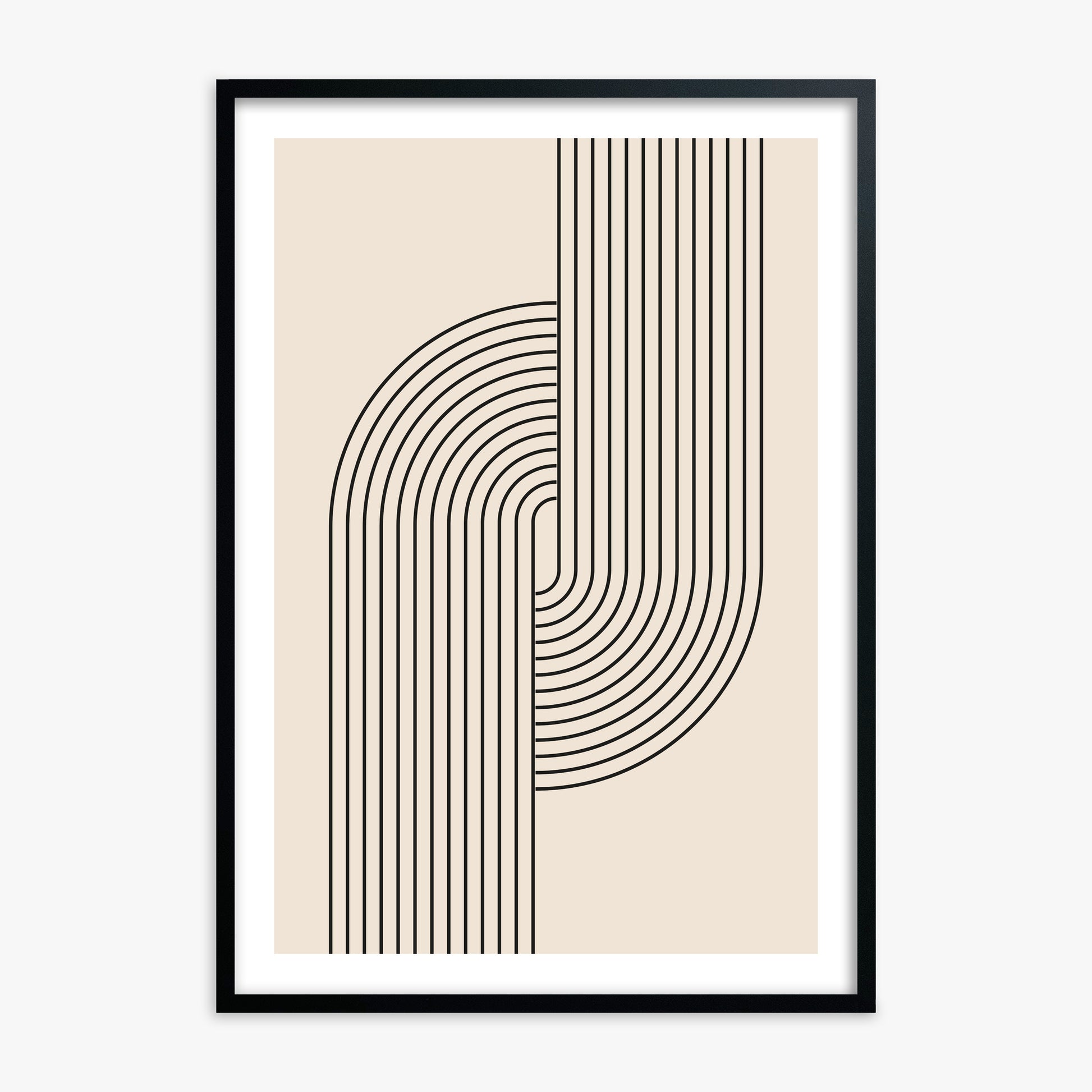 Harmony Flow, 70x100cm Black Framed Art Reproduction