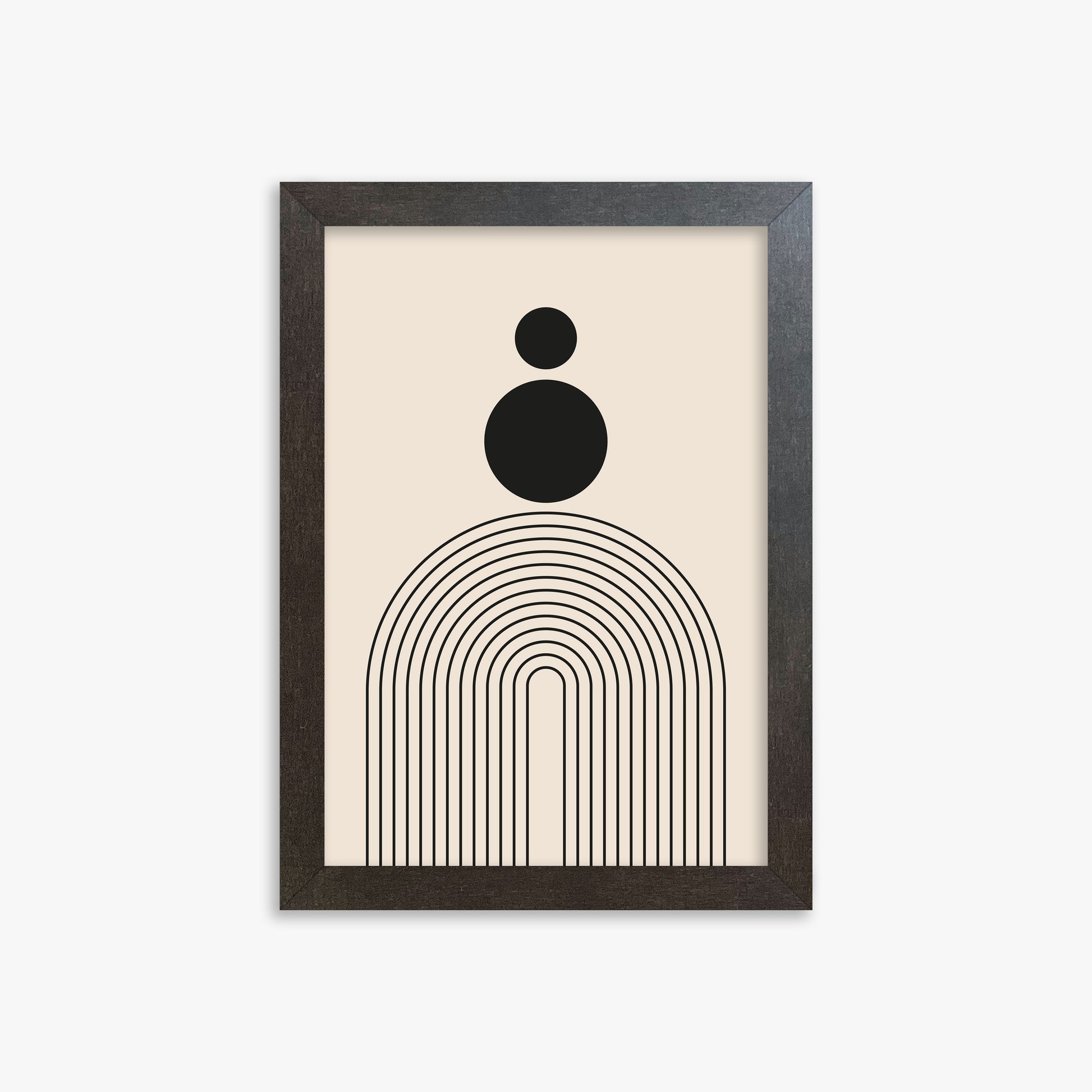 Harmony Balance, 21x30cm Framed Art Reproduction With Espresso Frame