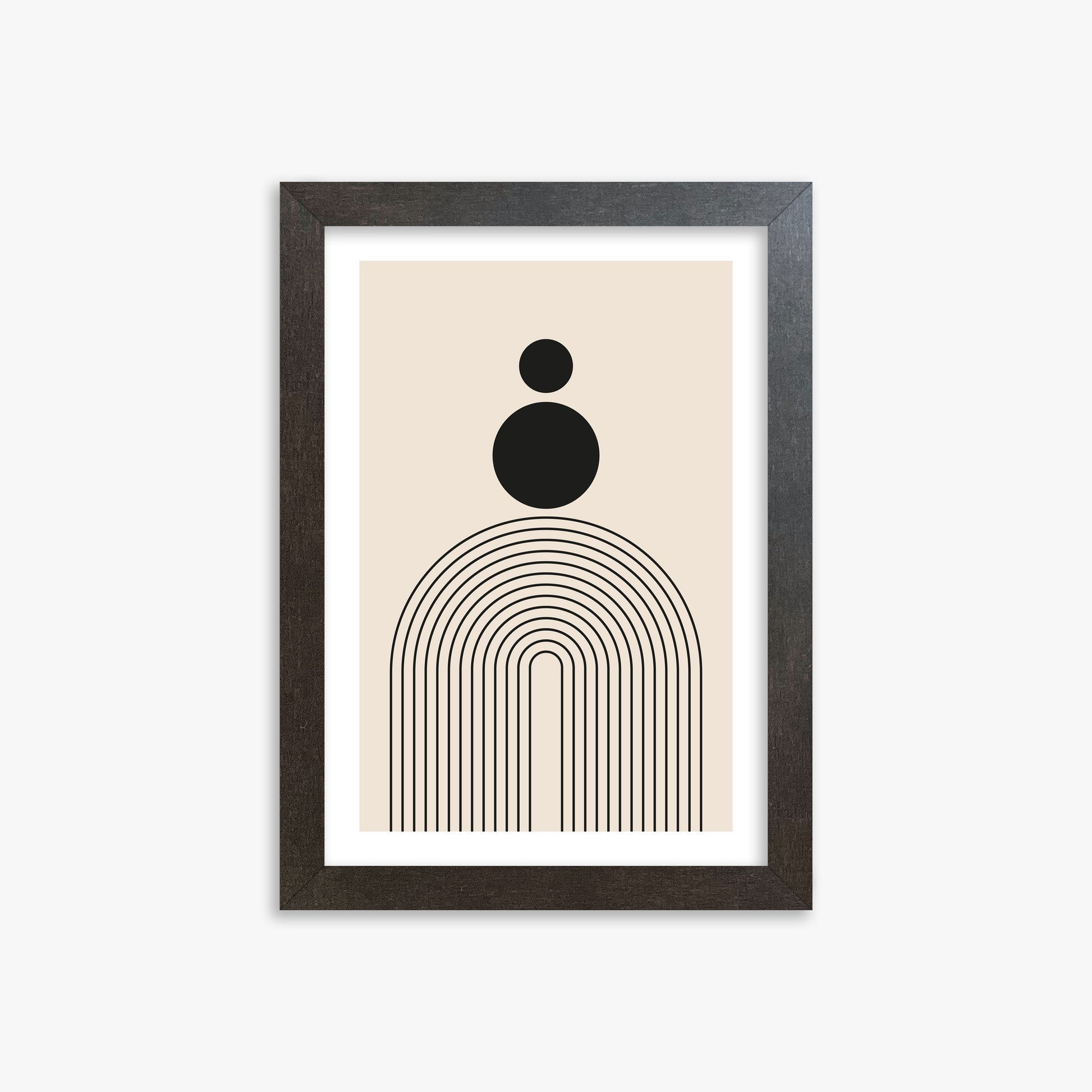 Harmony Balance, 21x30cm Framed Art Reproduction With Espresso Frame