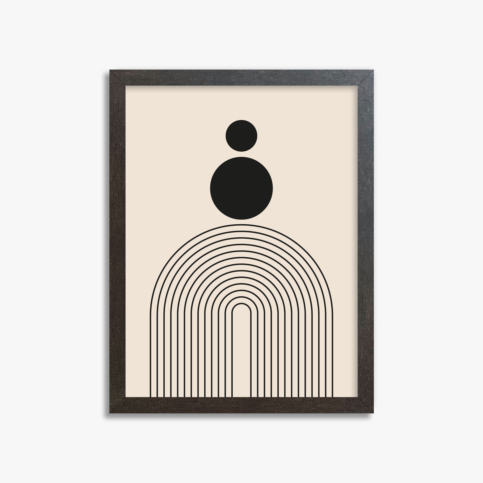 Harmony Balance, 30x40cm Framed Art Reproduction With Espresso Frame