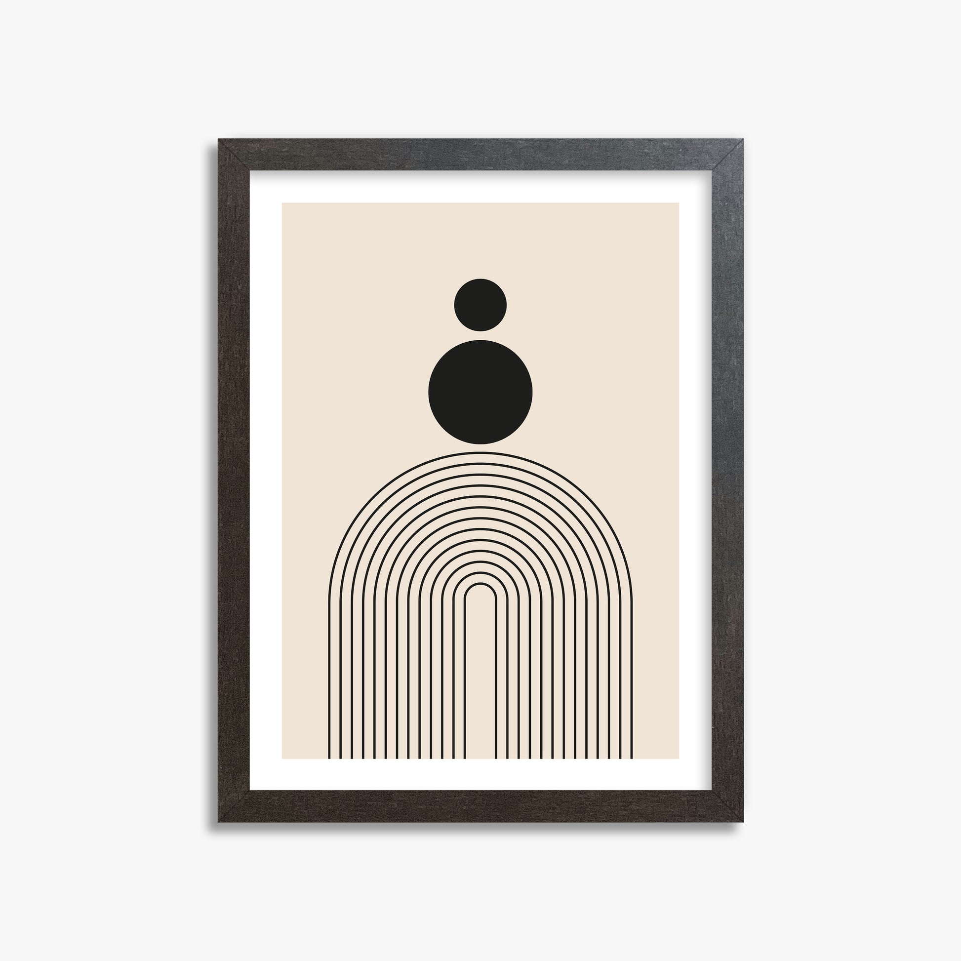 Harmony Balance, 30x40cm Framed Art Reproduction With Espresso Frame