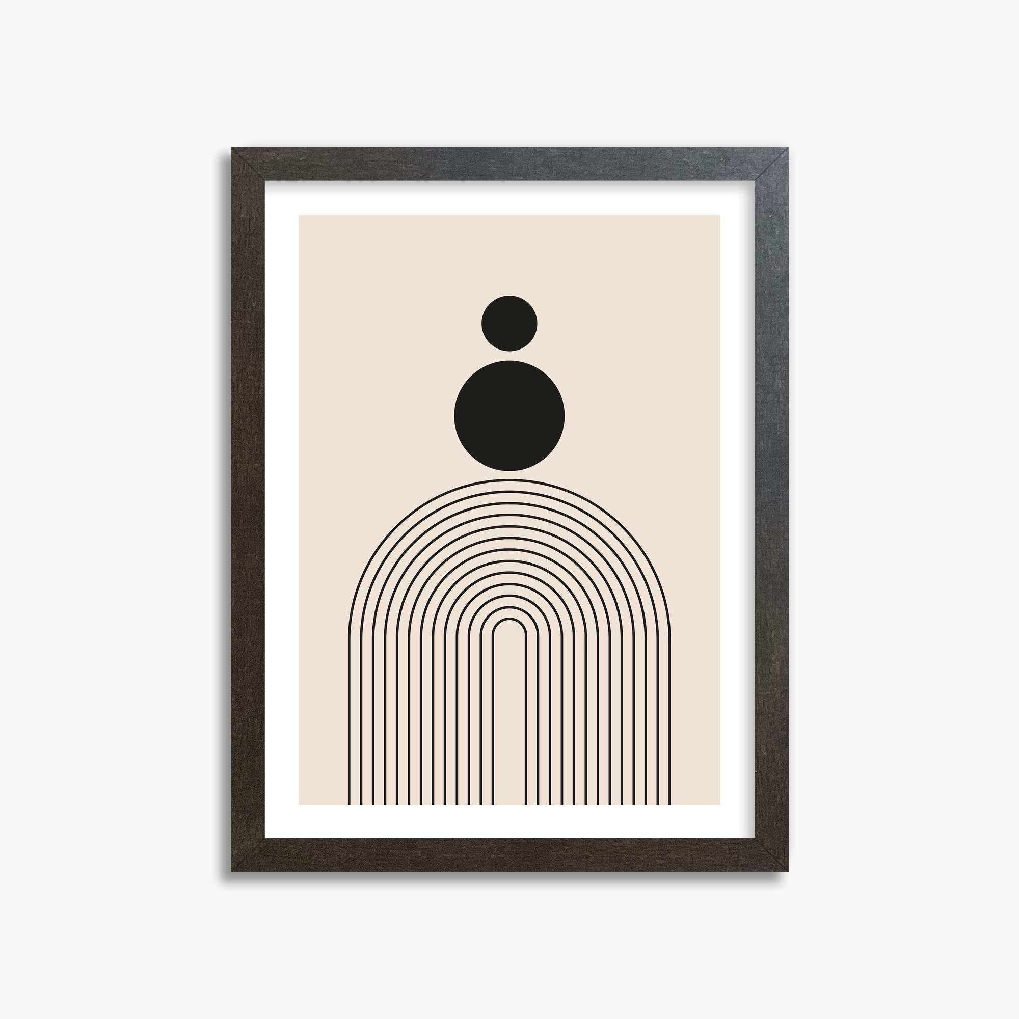 Harmony Balance, 30x40cm Framed Art Reproduction With Espresso Frame