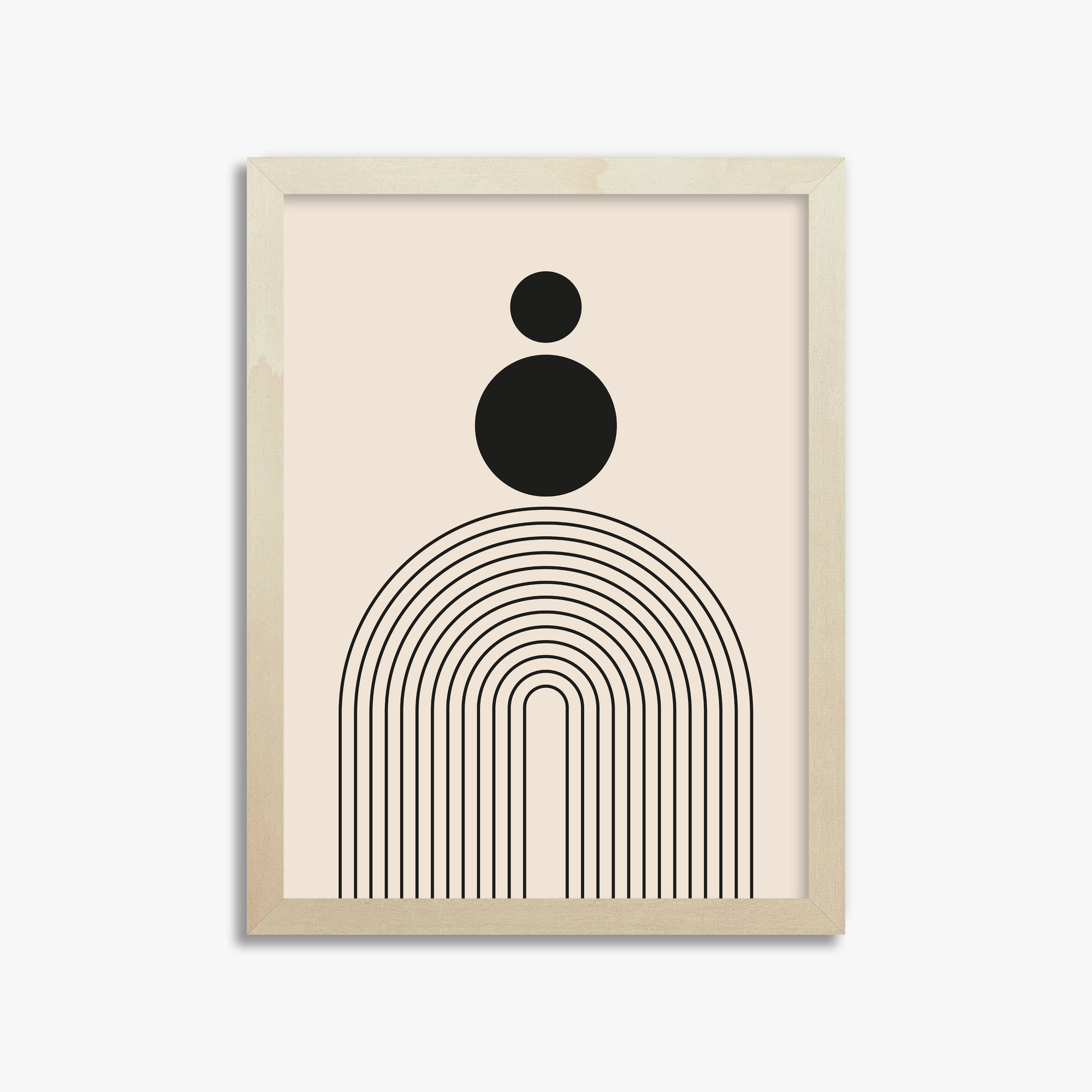 Harmony Balance, 30x40cm Framed Art Reproduction With Lime Wood Frame