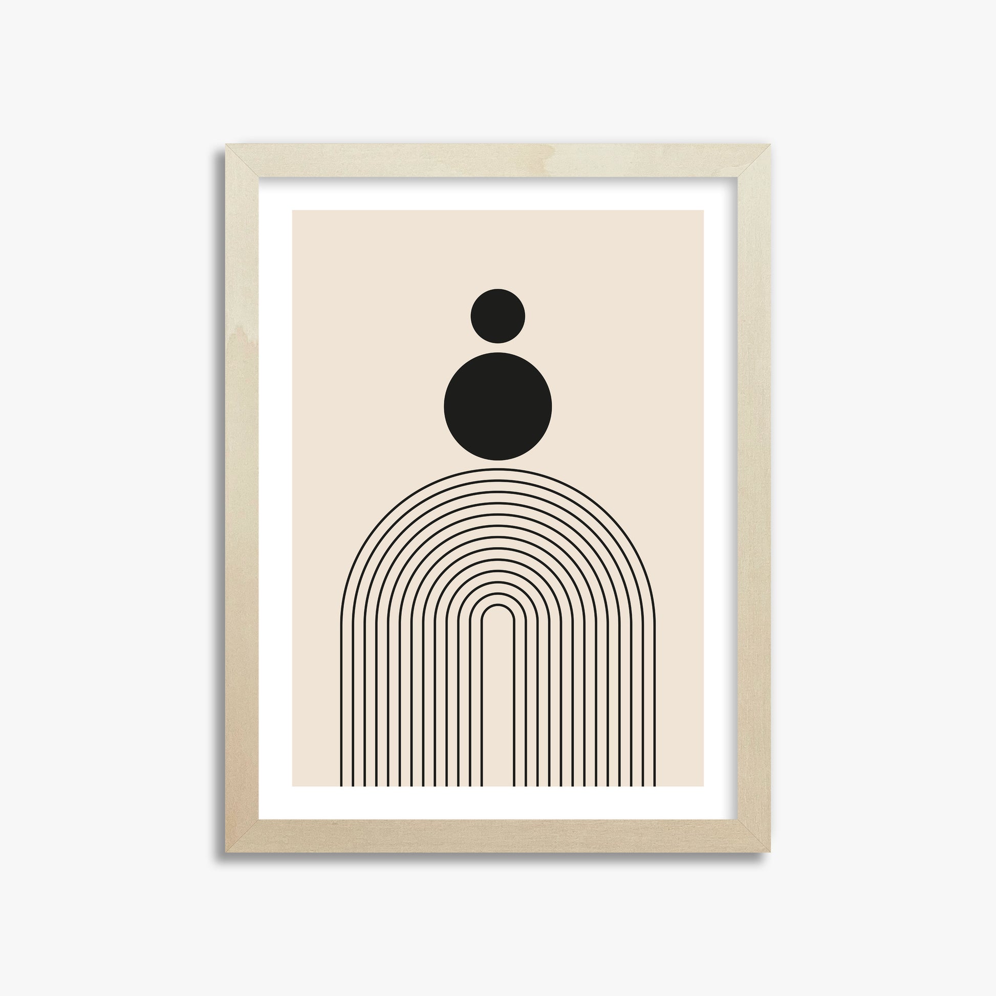 Harmony Balance, 30x40cm Framed Art Reproduction With Lime Wood Frame