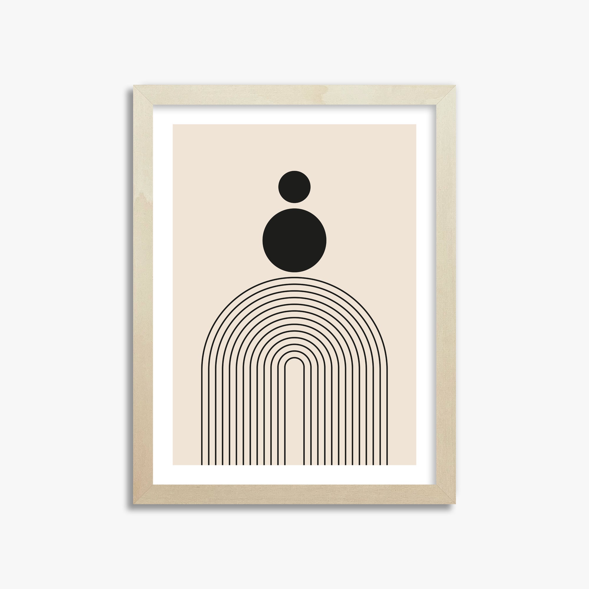 Harmony Balance, 30x40cm Framed Art Reproduction With Lime Wood Frame
