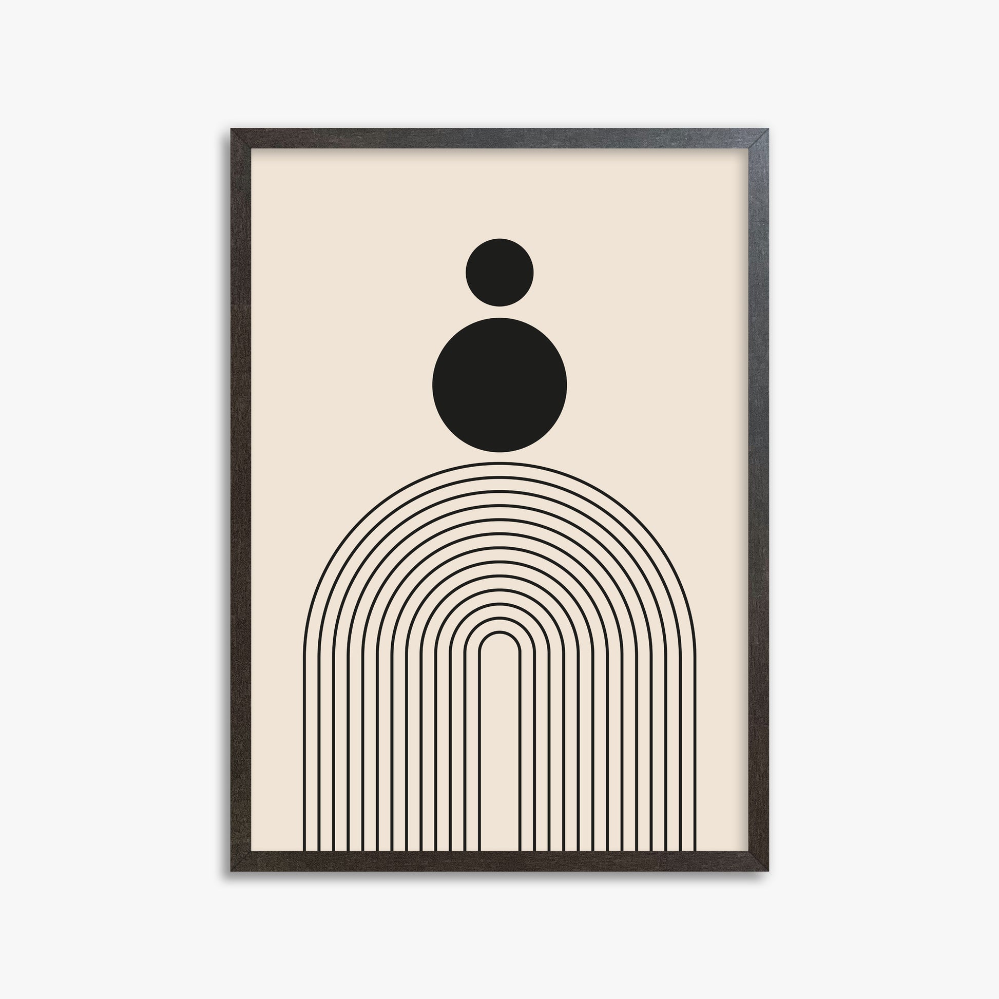 Harmony Balance, 50x70cm Framed Art Reproduction With Espresso Frame