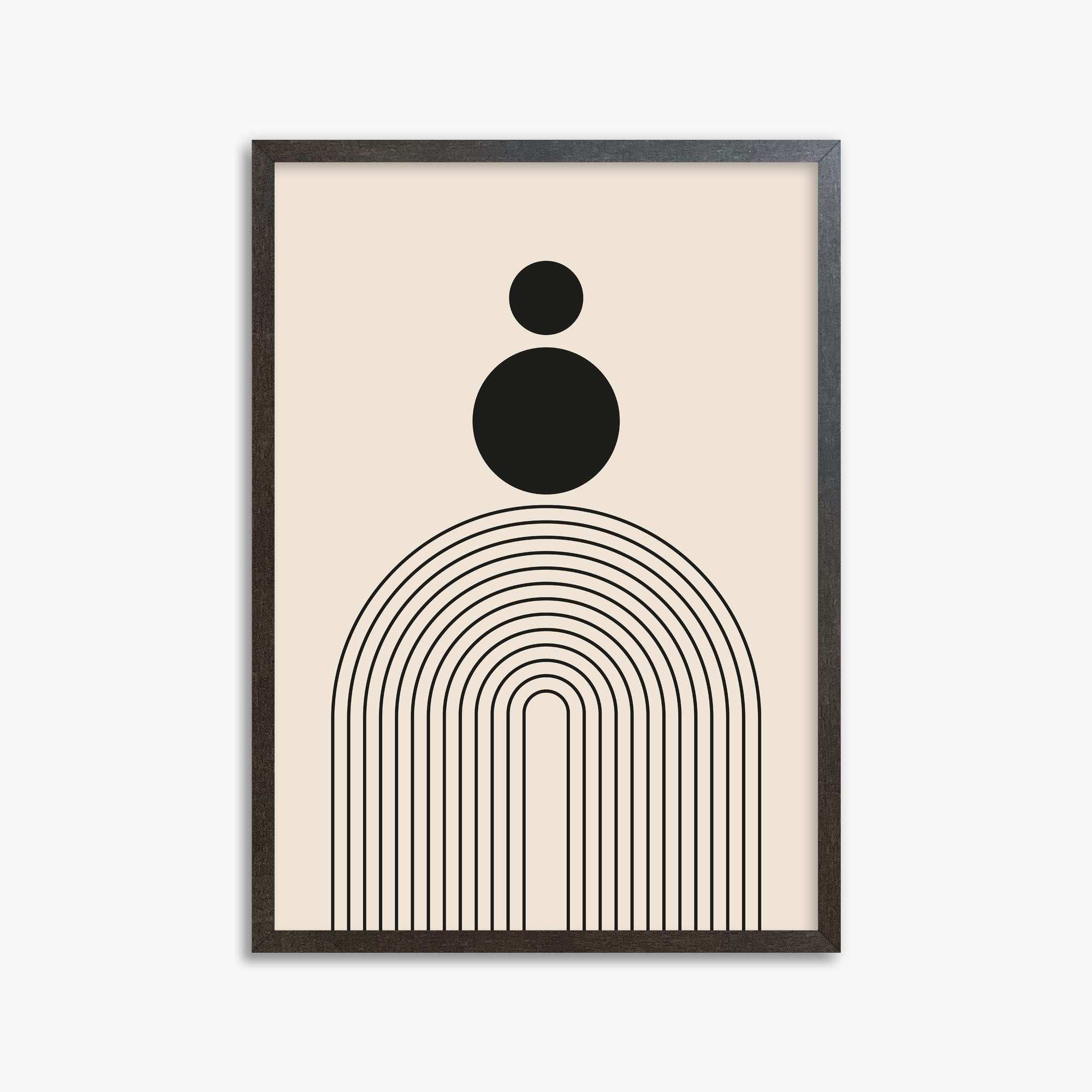 Harmony Balance, 50x70cm Framed Art Reproduction With Espresso Frame