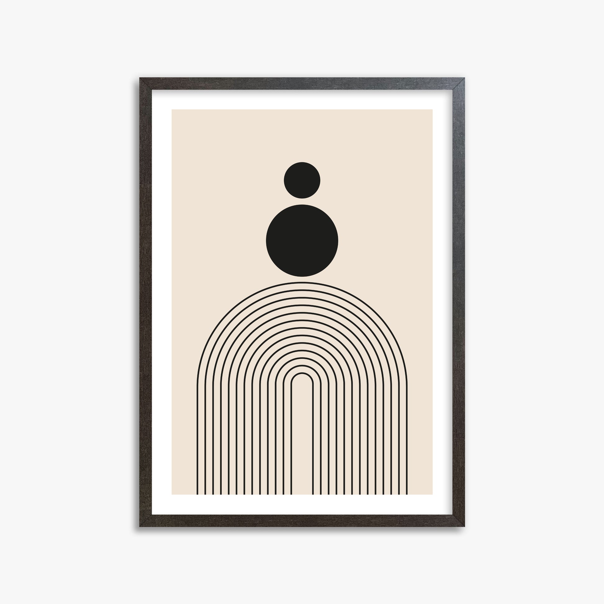 Harmony Balance, 50x70cm Framed Art Reproduction With Espresso Frame