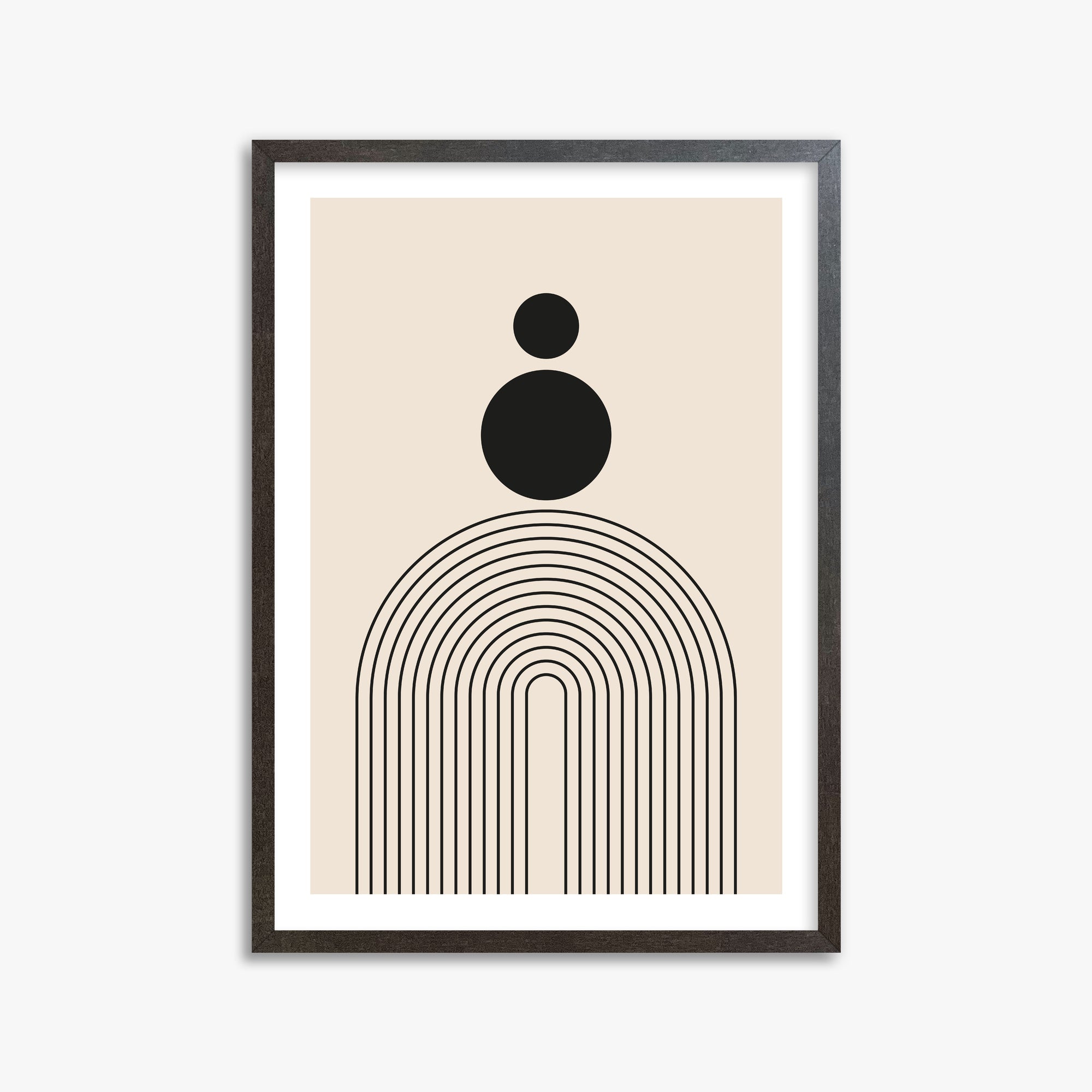 Harmony Balance, 50x70cm Framed Art Reproduction With Espresso Frame