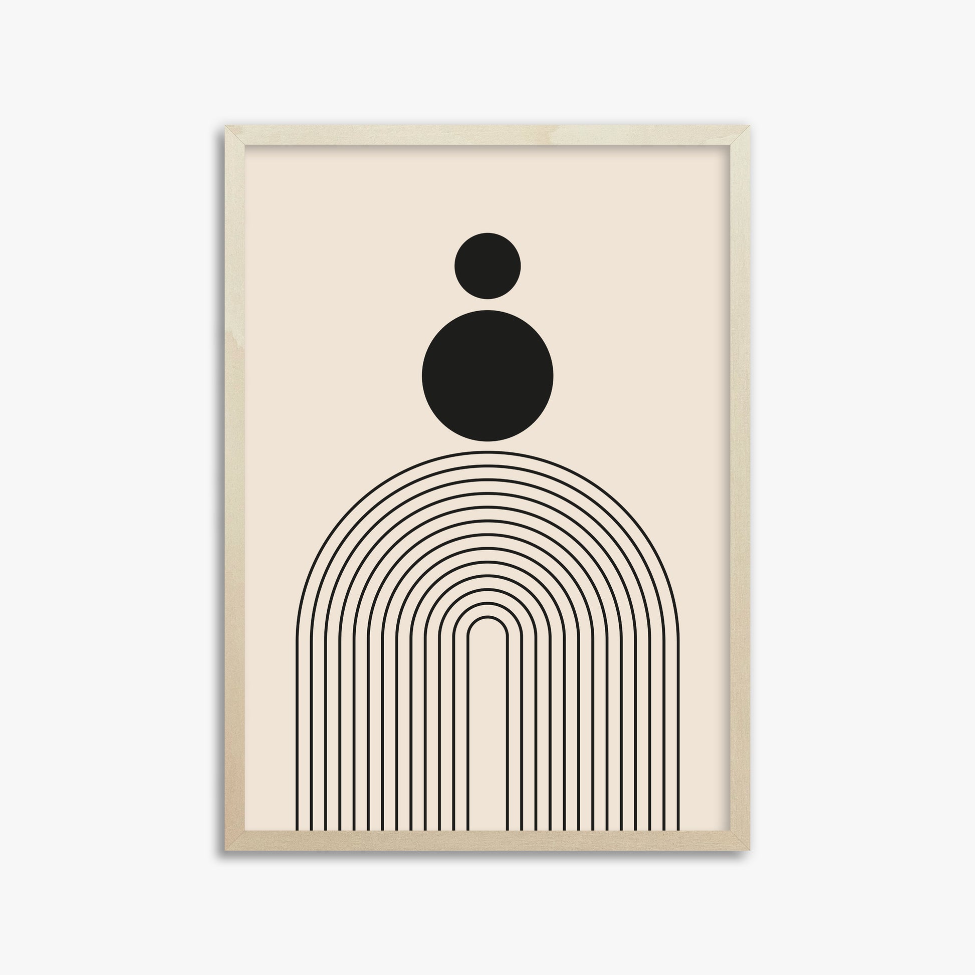 Harmony Balance, 50x70cm Framed Art Reproduction With Lime Wood Frame