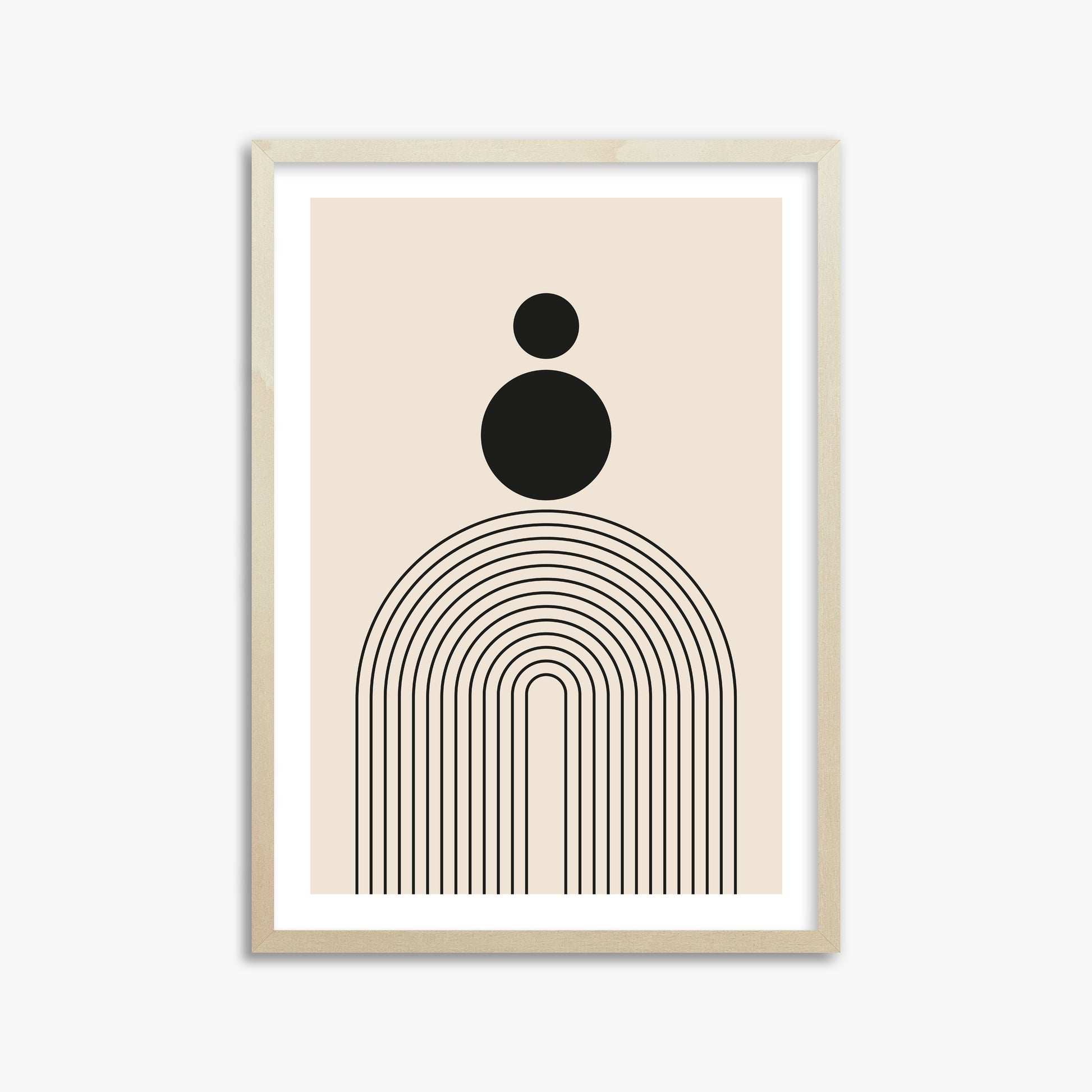 Harmony Balance, 50x70cm Framed Art Reproduction With Lime Wood Frame