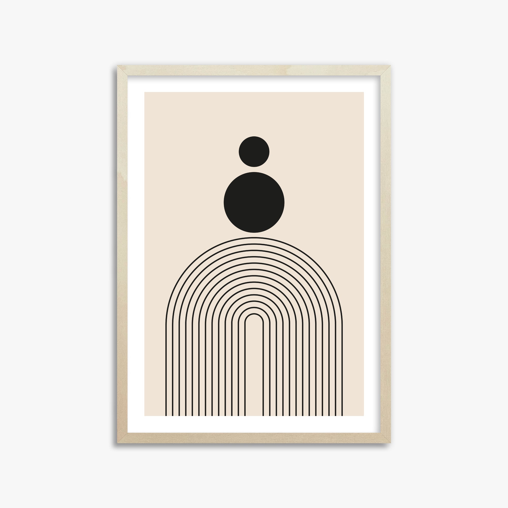 Harmony Balance, 50x70cm Framed Art Reproduction With Lime Wood Frame