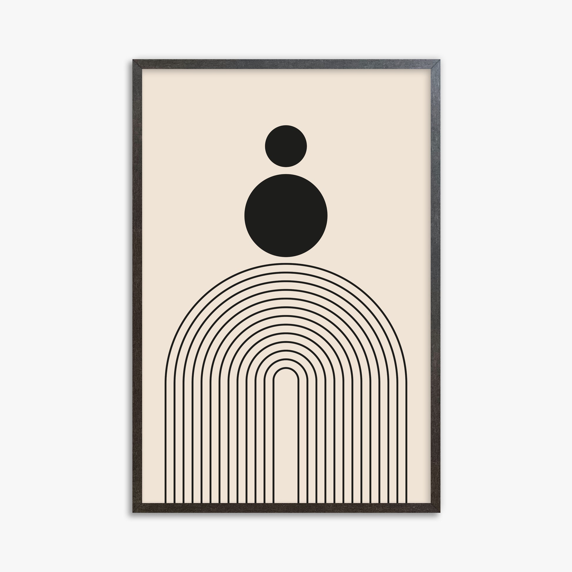 Harmony Balance, 61x91cm Framed Art Reproduction With Espresso Frame