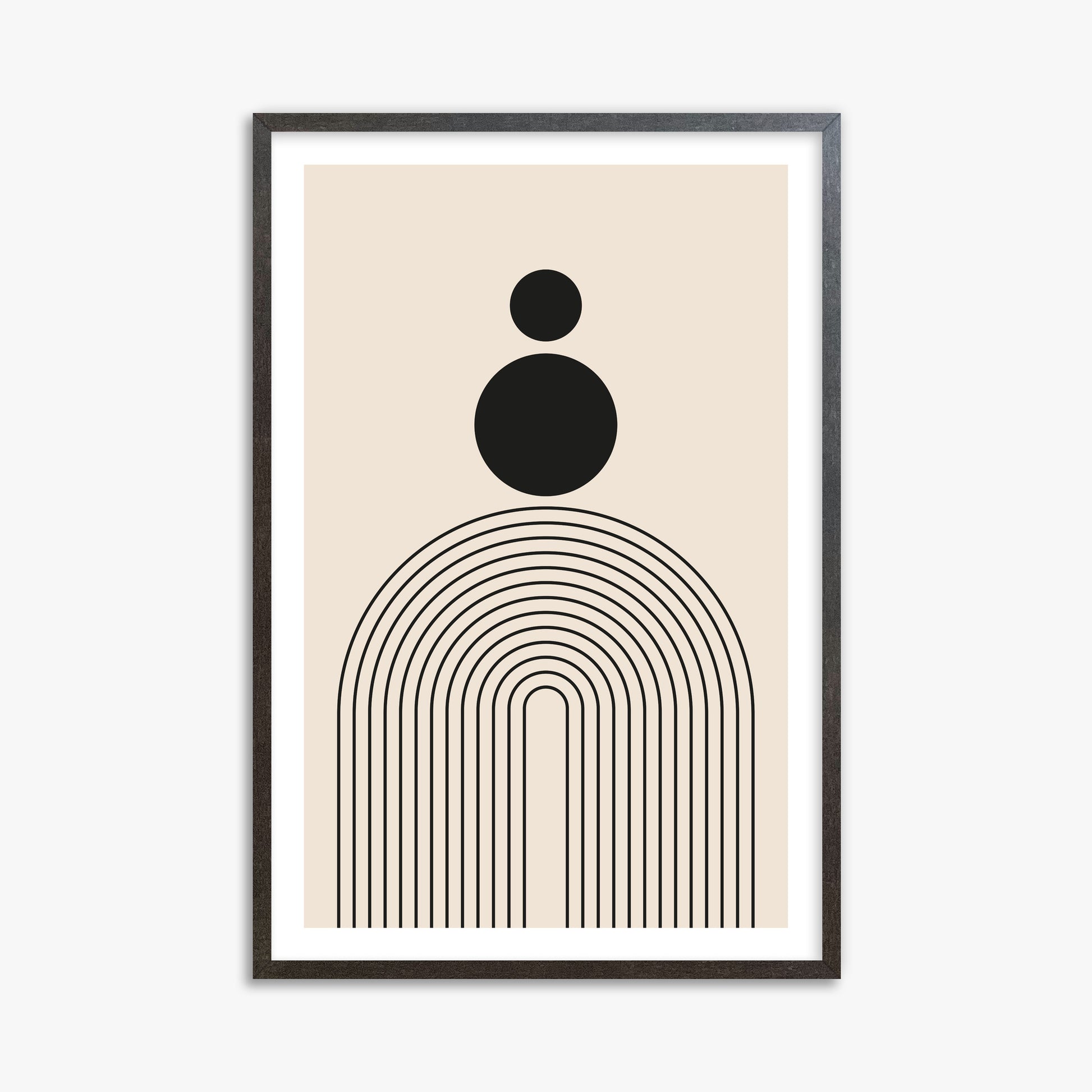 Harmony Balance, 61x91cm Framed Art Reproduction With Espresso Frame