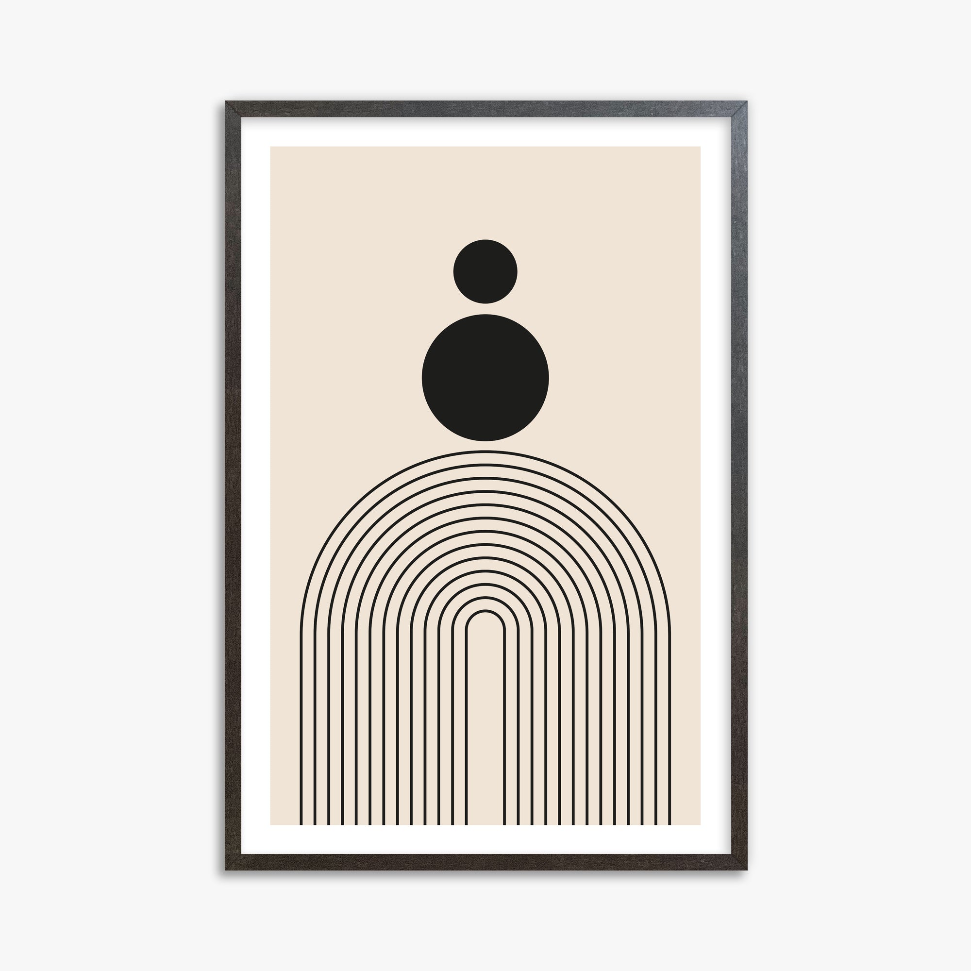 Harmony Balance, 61x91cm Framed Art Reproduction With Espresso Frame