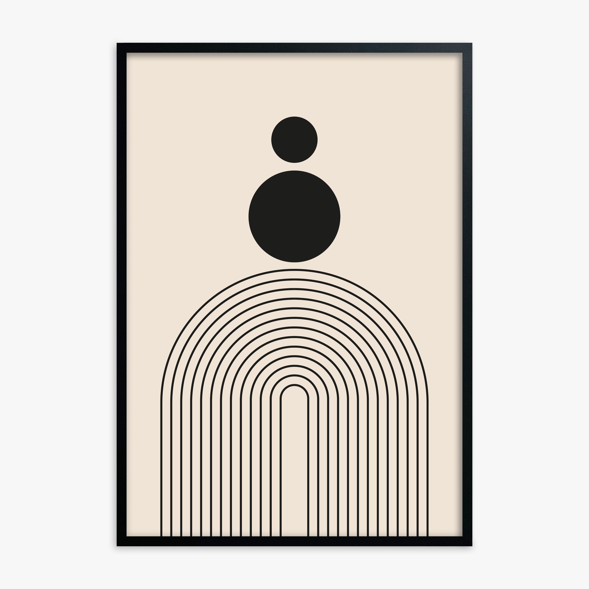 Harmony Balance, Black Framed Poster With Black Frame