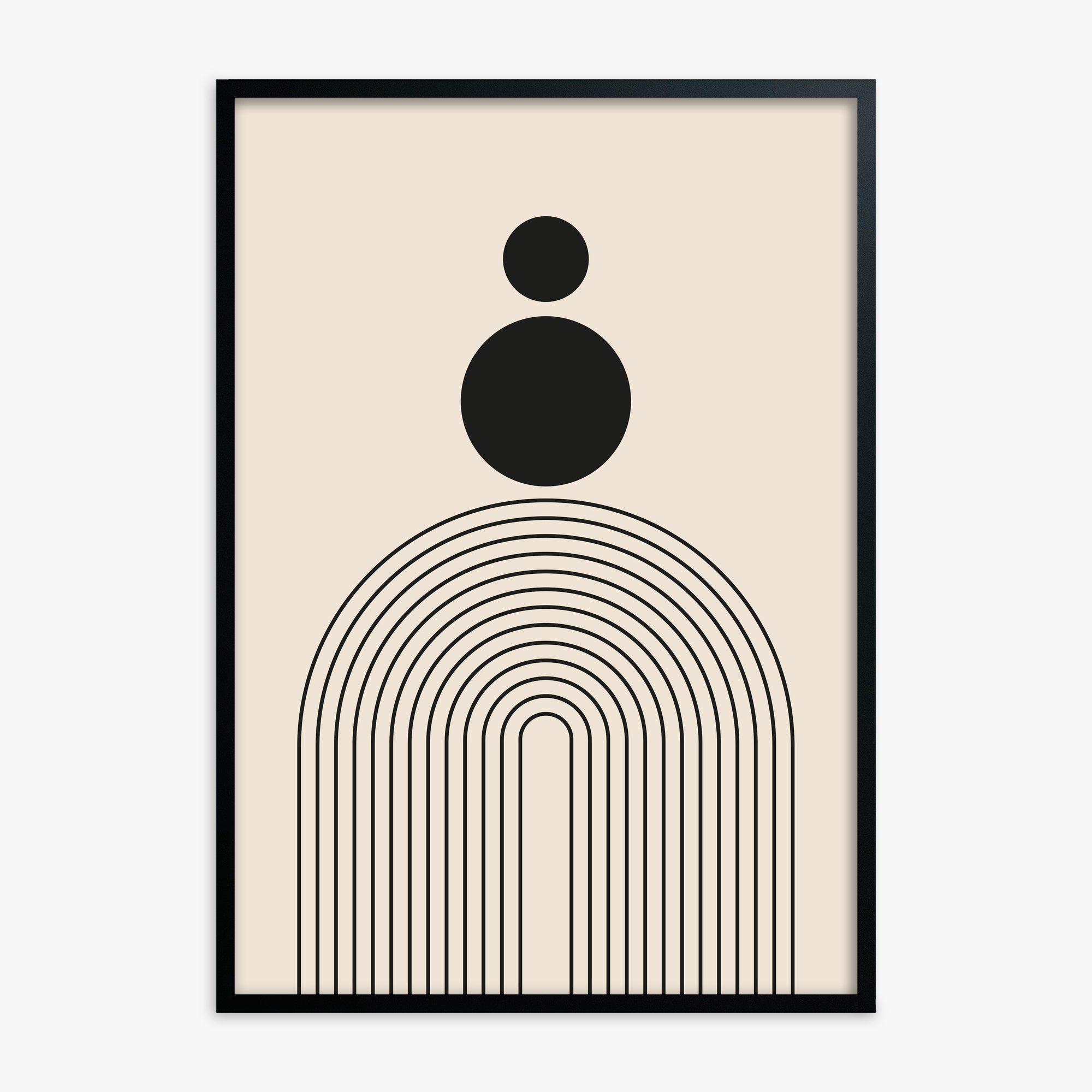 Harmony Balance, Black Framed Poster With Black Frame