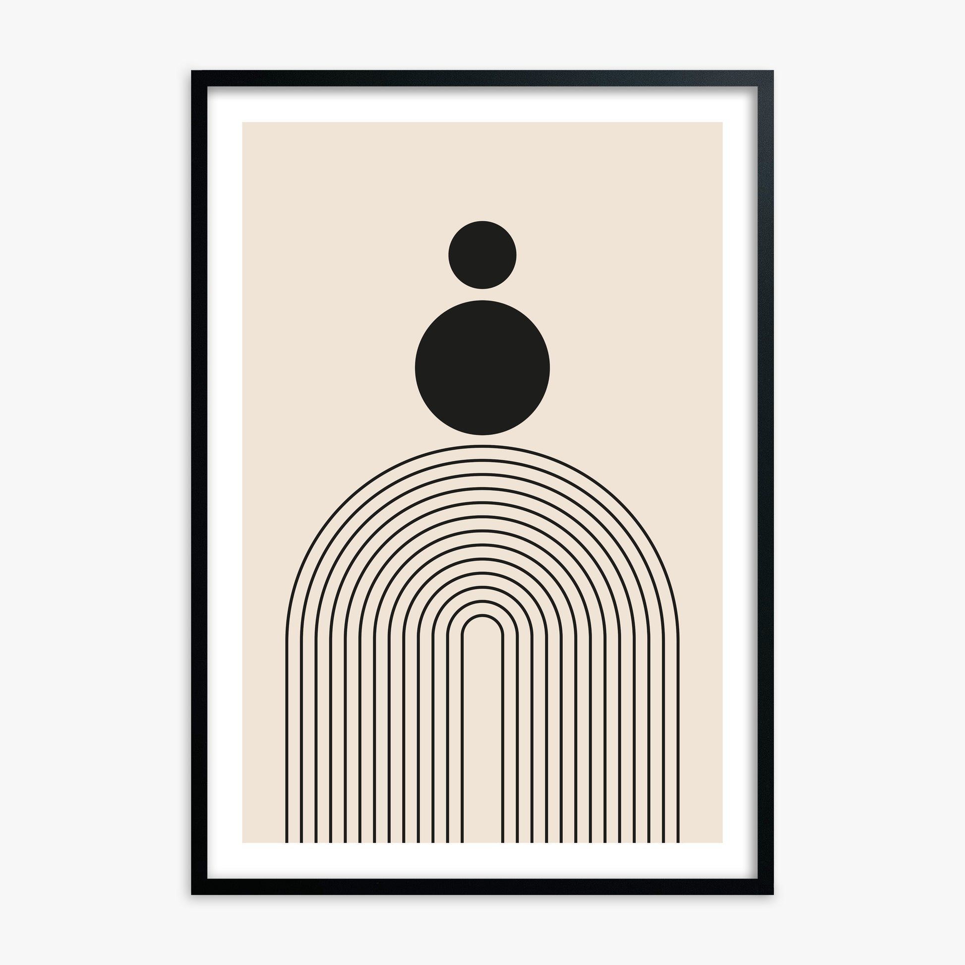 Harmony Balance, Black Framed Poster With Black Frame