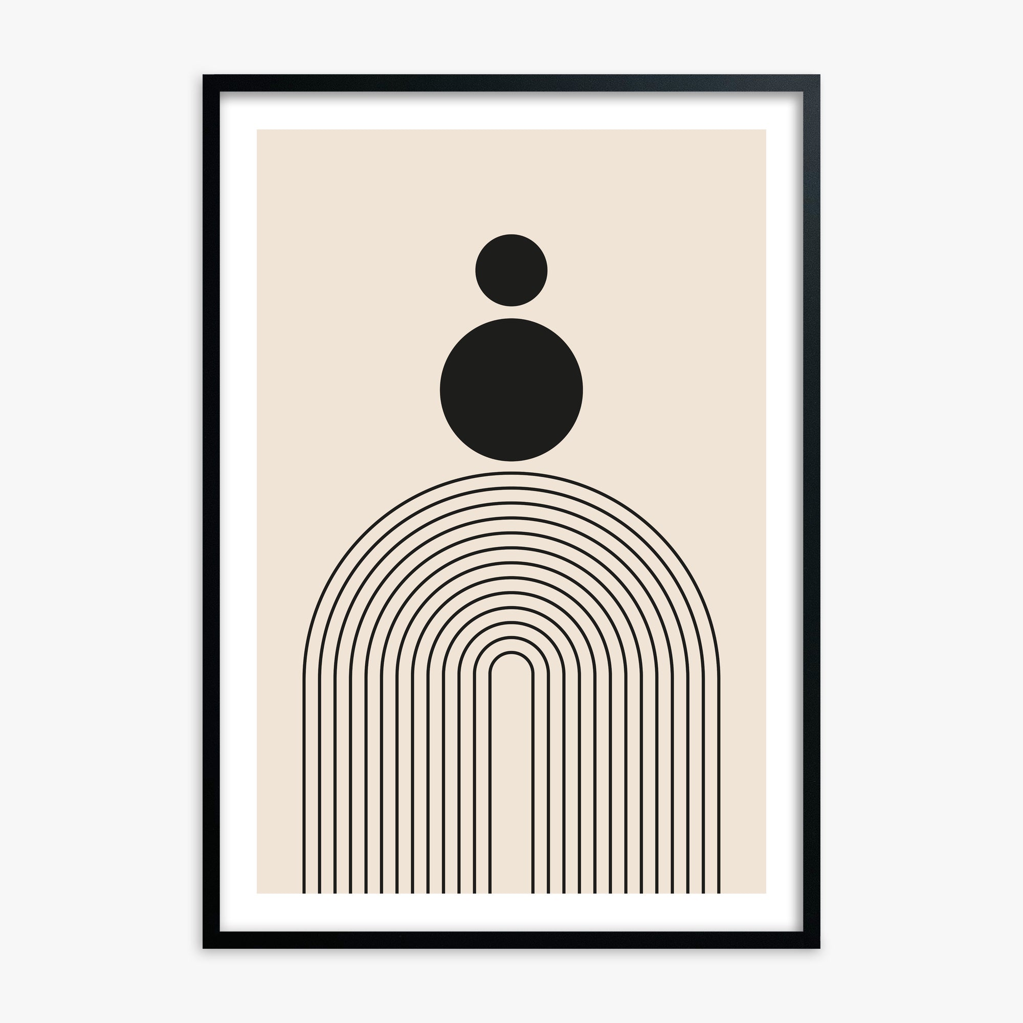 Harmony Balance, Black Framed Poster With Black Frame