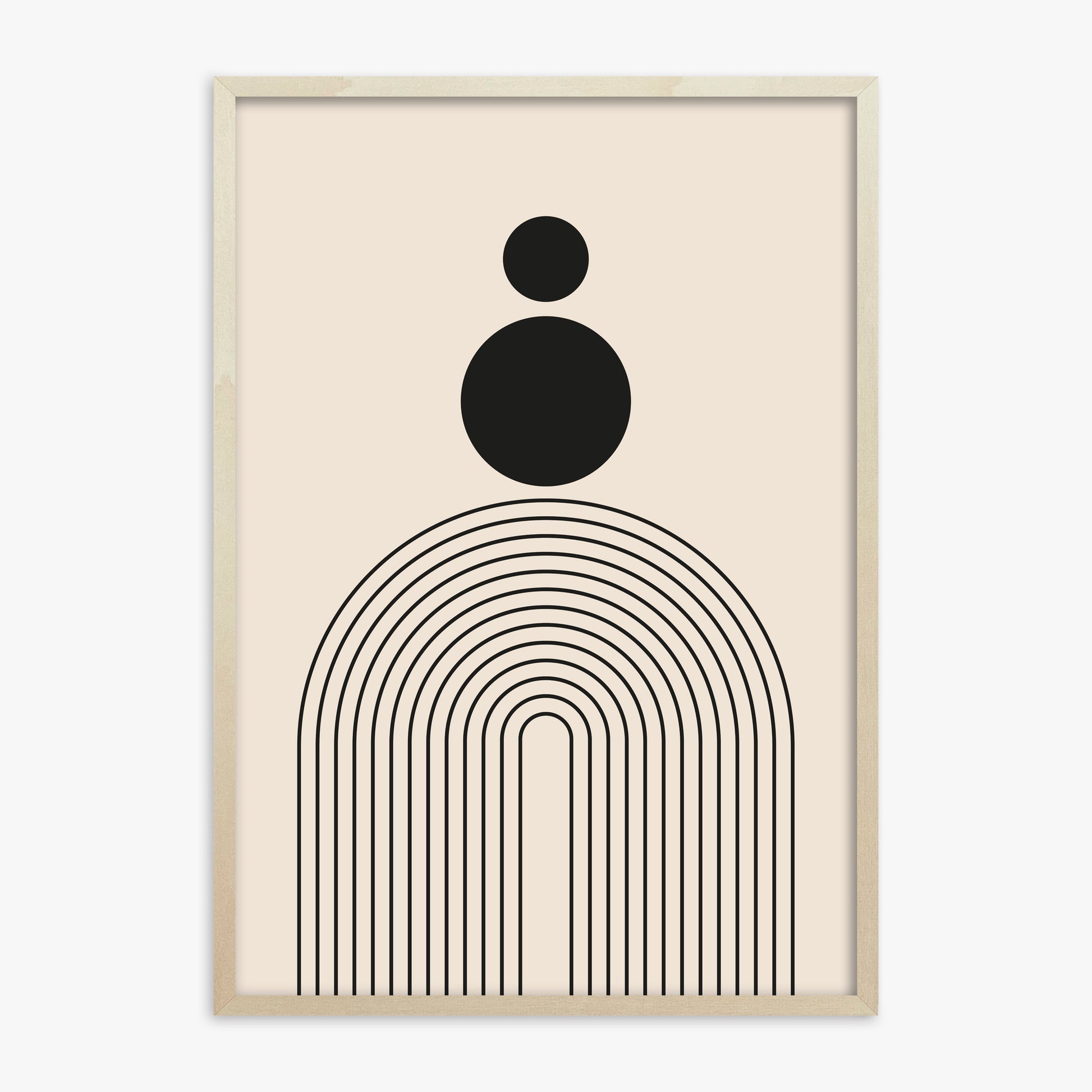 Harmony Balance, 70x100cm Framed Art Reproduction With Lime Wood Frame