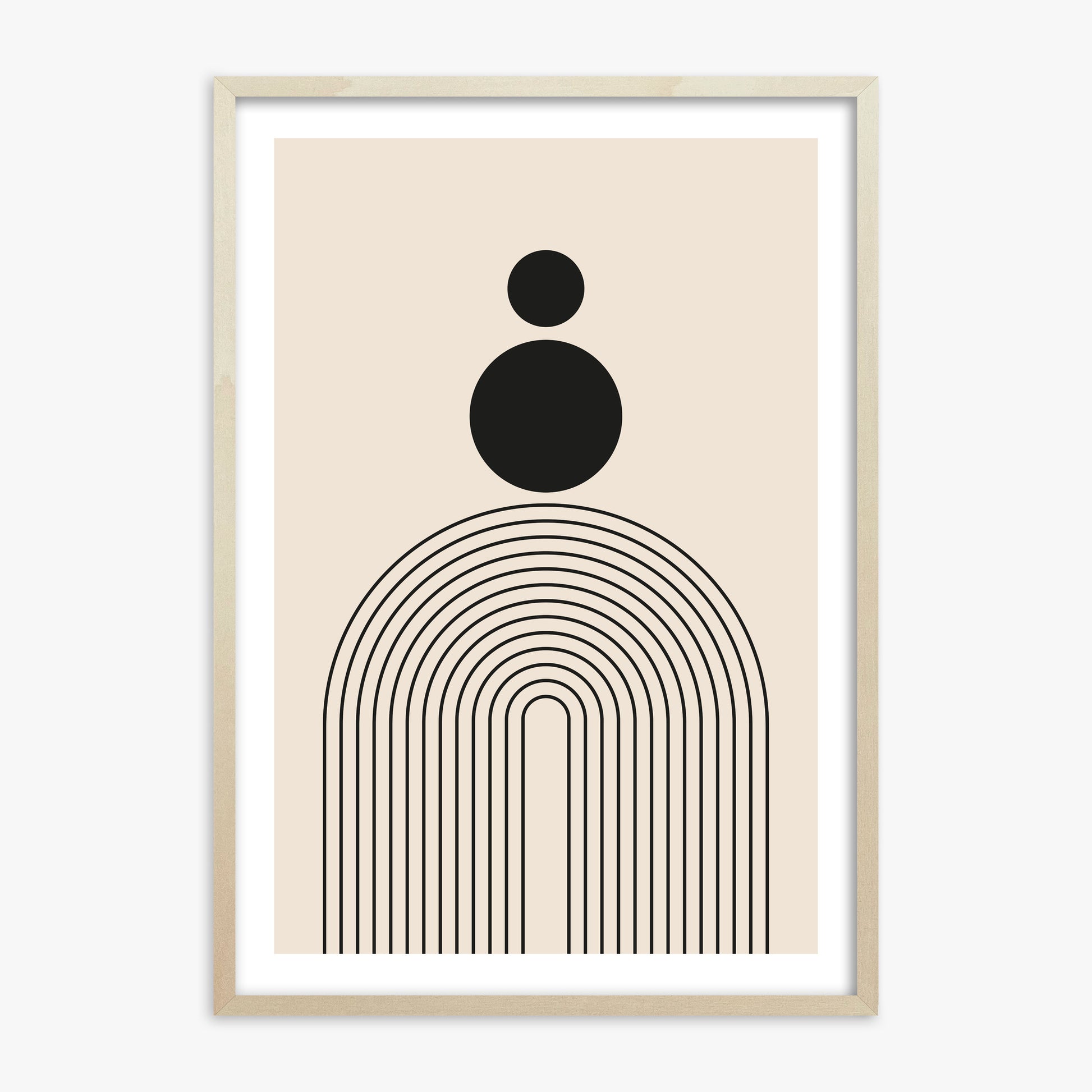 Harmony Balance, 70x100cm Framed Art Reproduction With Lime Wood Frame