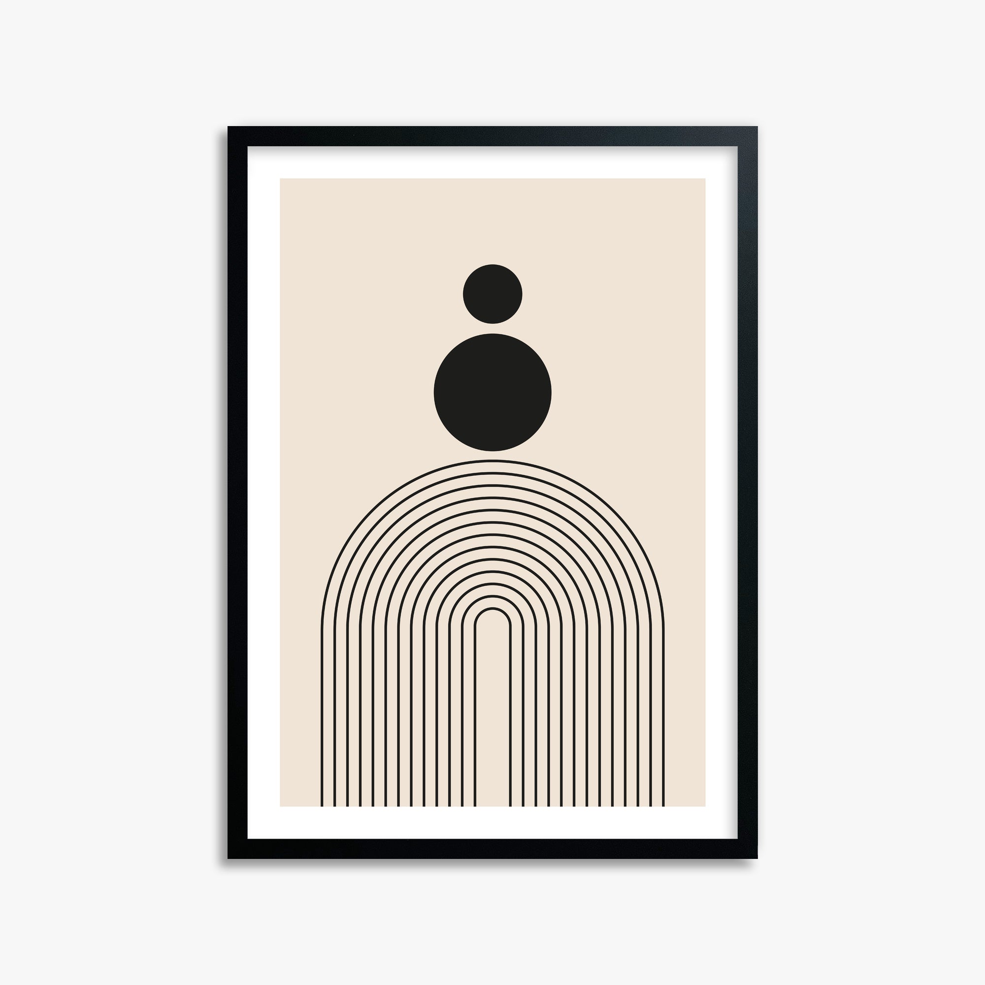 Harmony Balance, 50x70cm Black Framed Art Reproduction