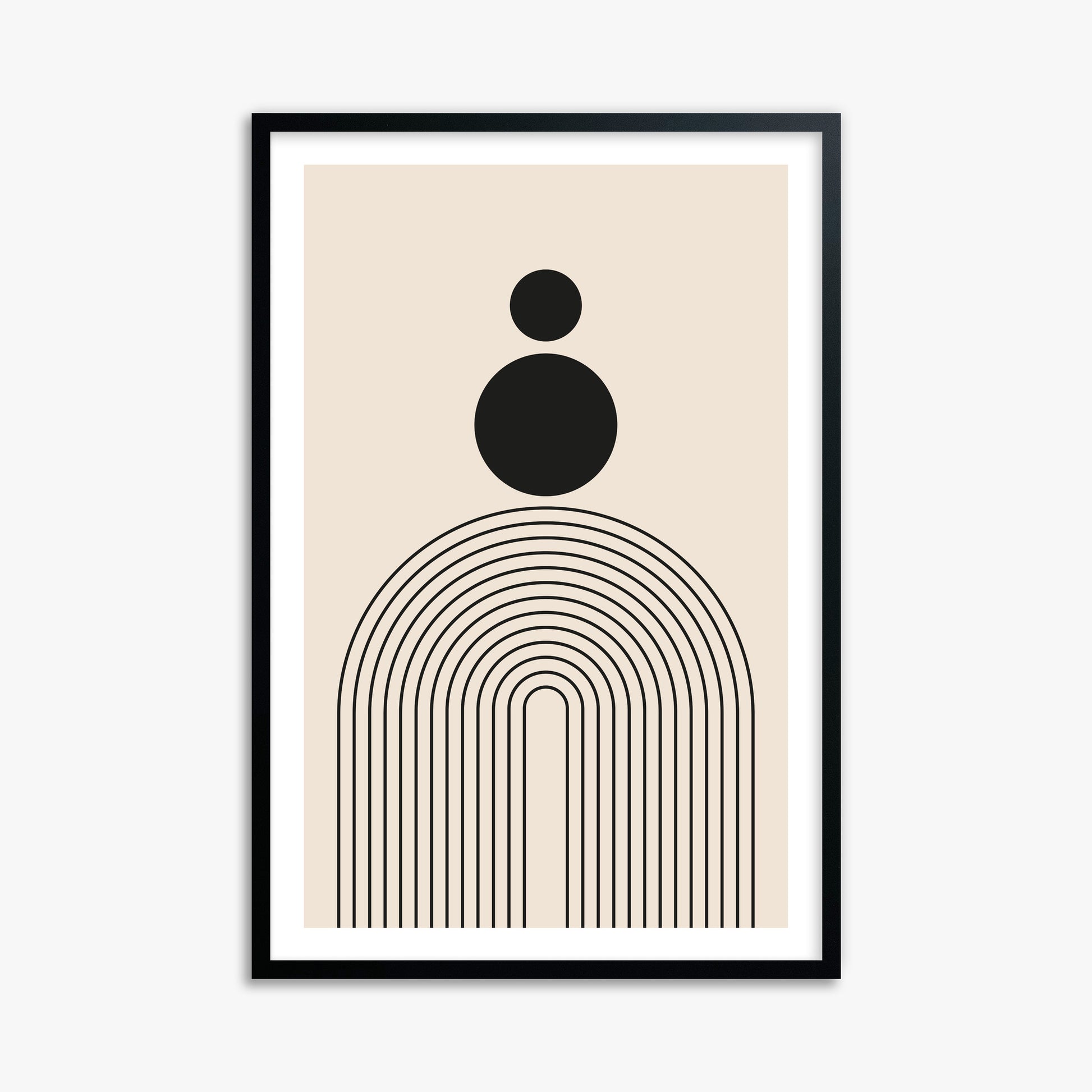 Harmony Balance, 61x91cm Black Framed Art Reproduction