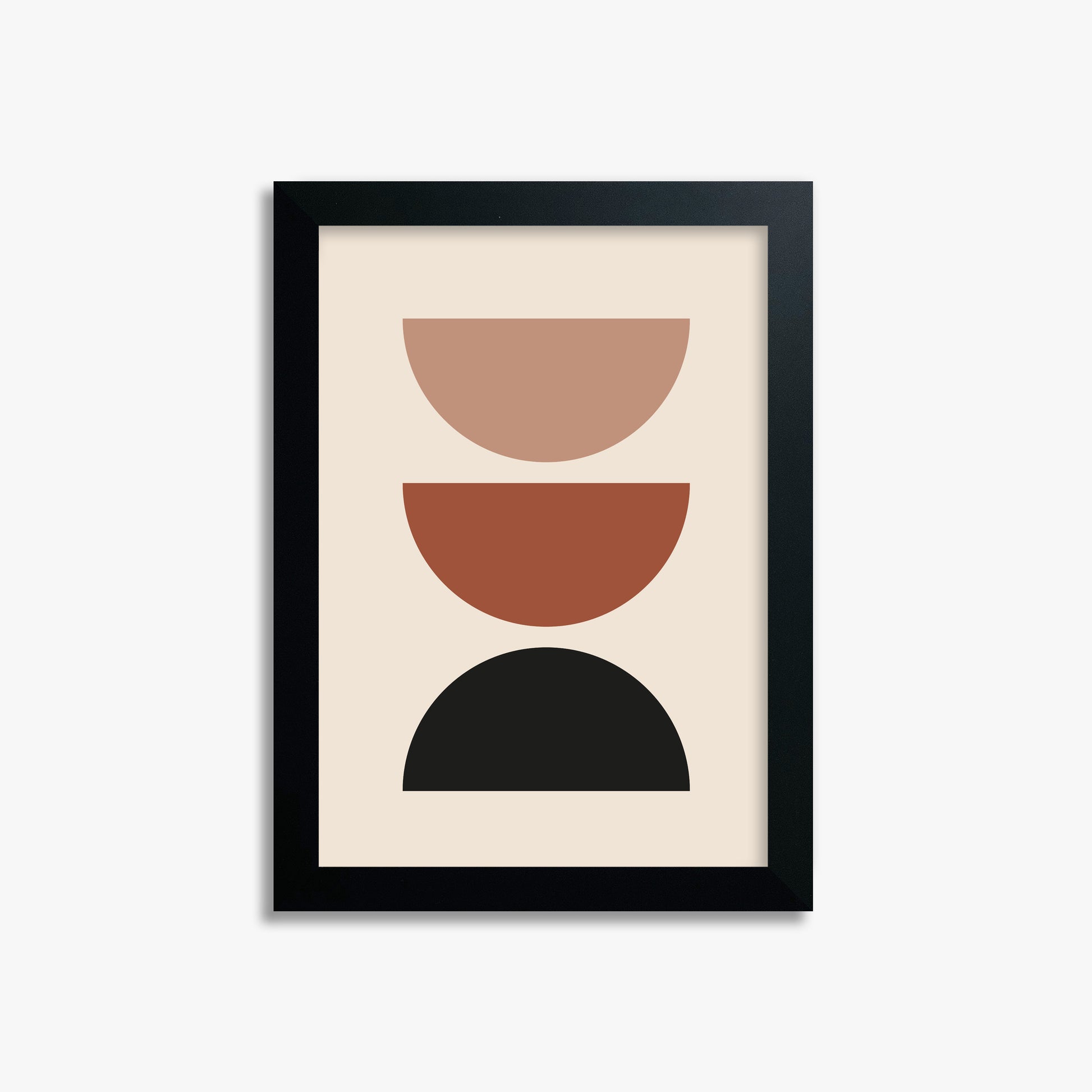 Earthy Balance, 21x30cm Framed Poster With Black Frame