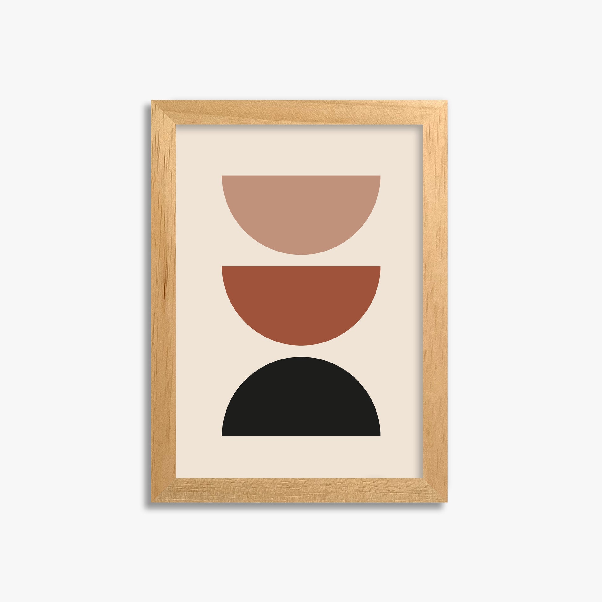 Earthy Balance, 21x30cm Framed Poster With Oak Frame