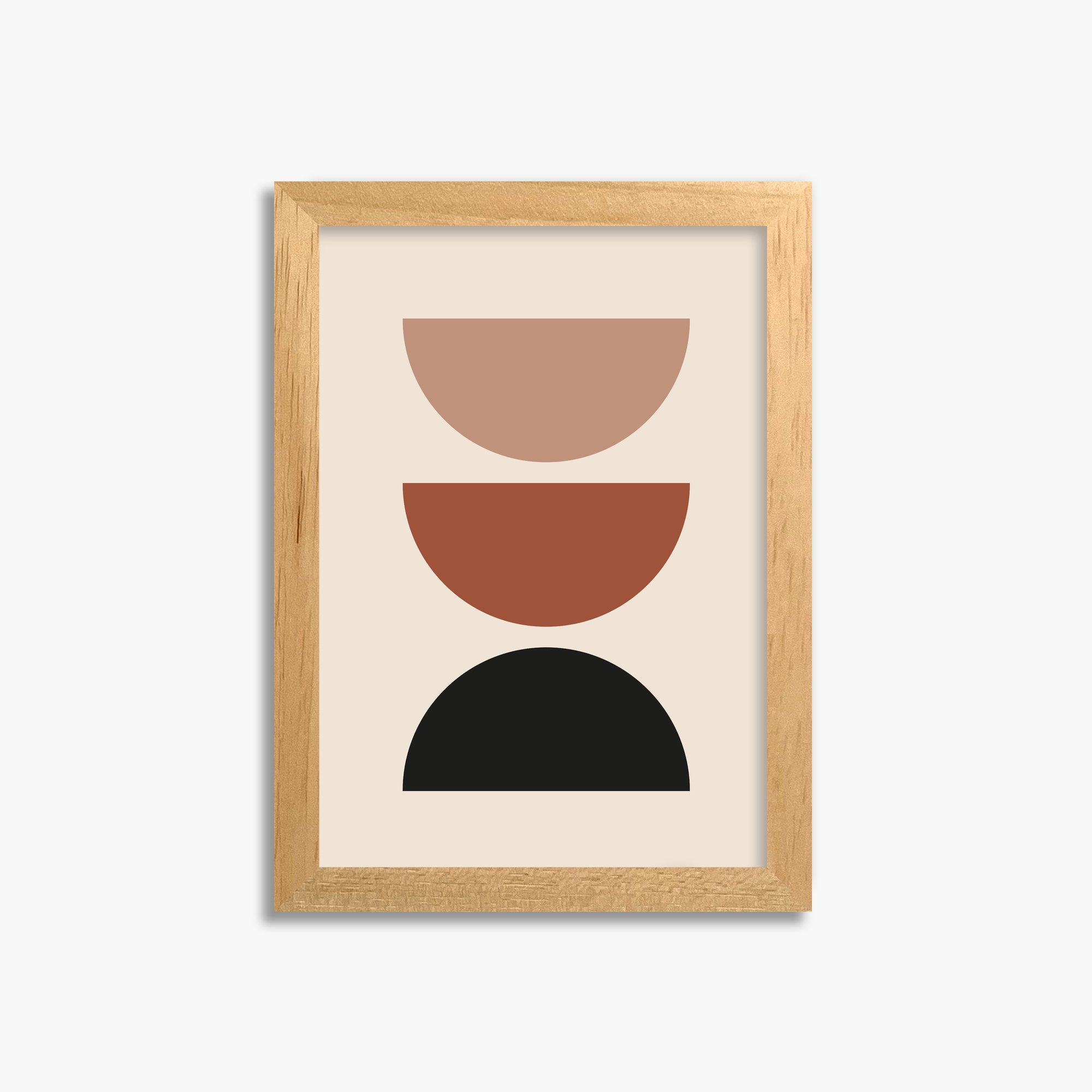 Earthy Balance, 21x30cm Framed Poster With Oak Frame