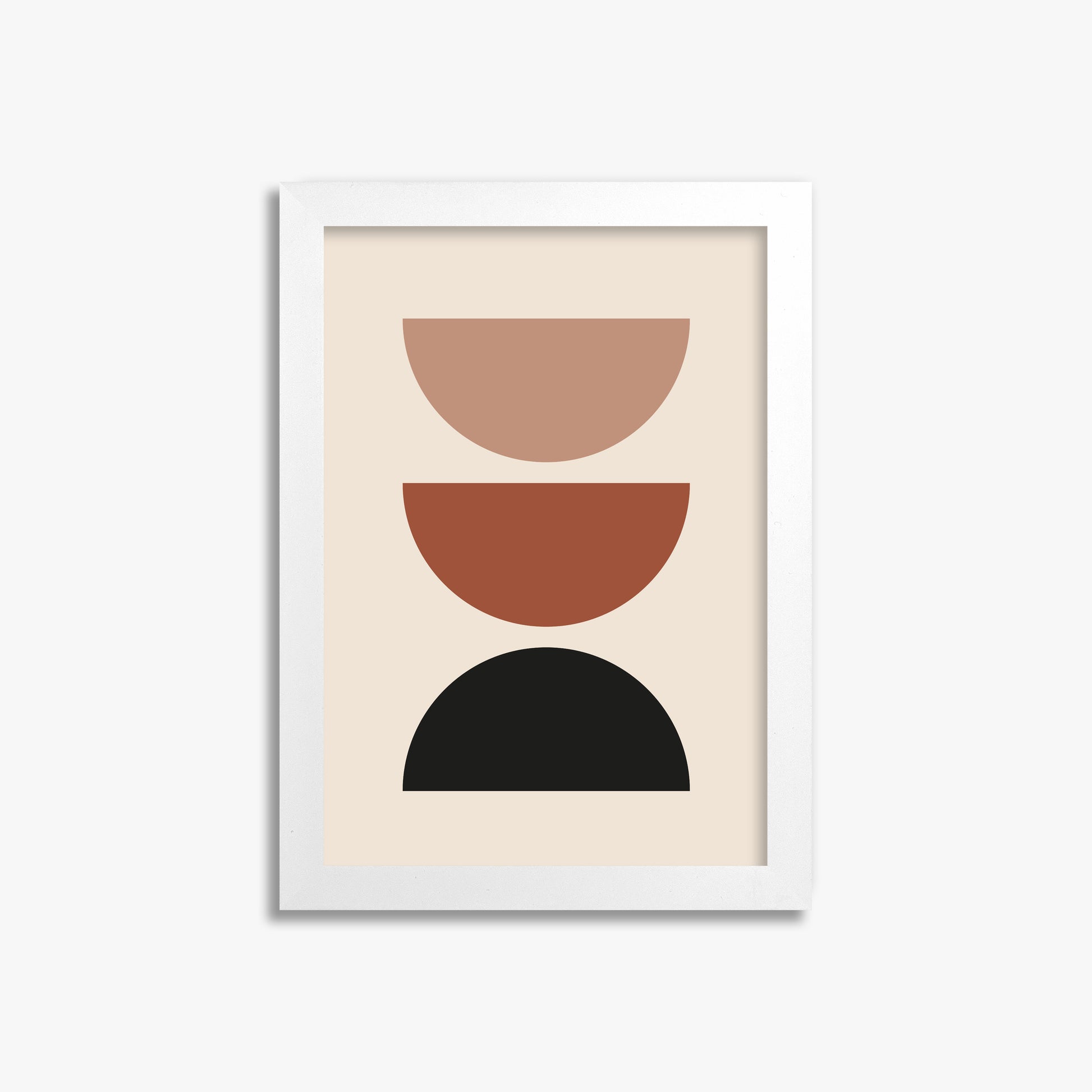 Earthy Balance, 21x30cm Framed Poster With White Frame