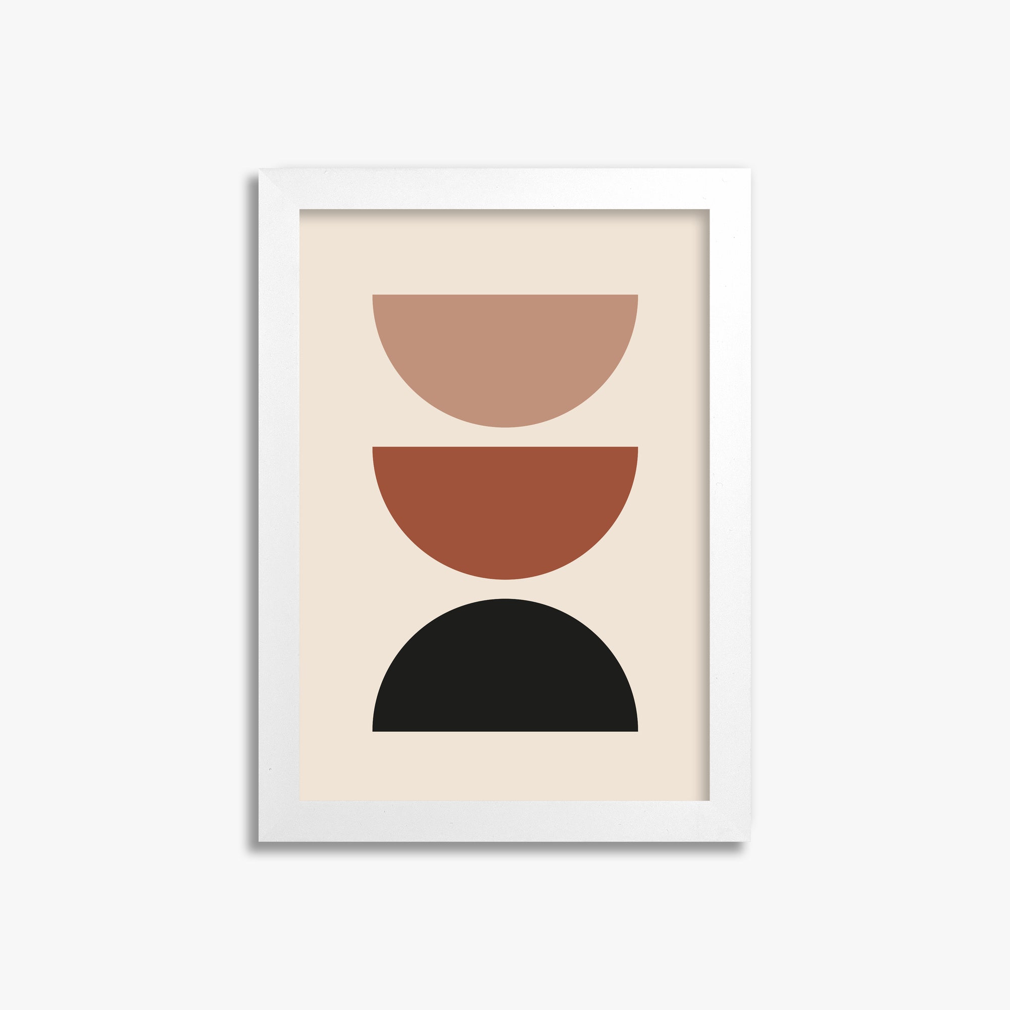 Earthy Balance, 21x30cm Framed Poster With White Frame