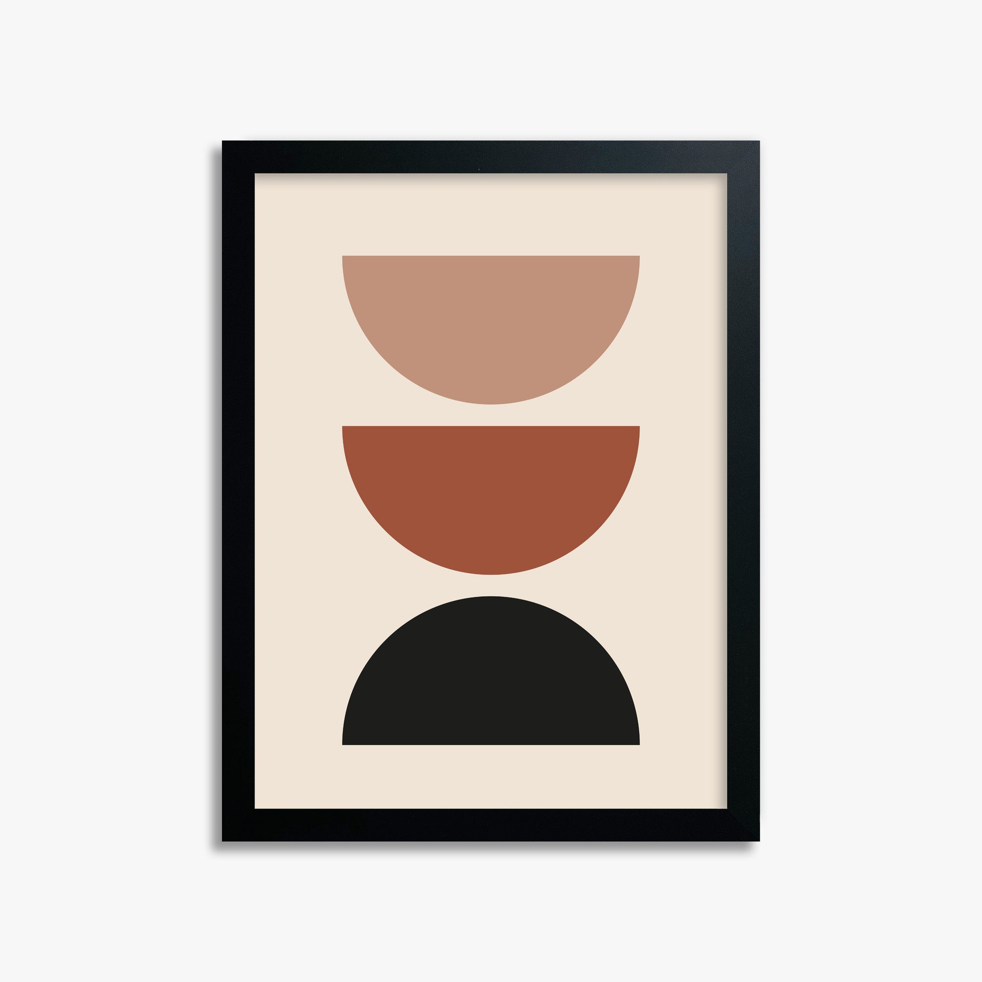Earthy Balance, 30x40cm Framed Poster With Black Frame