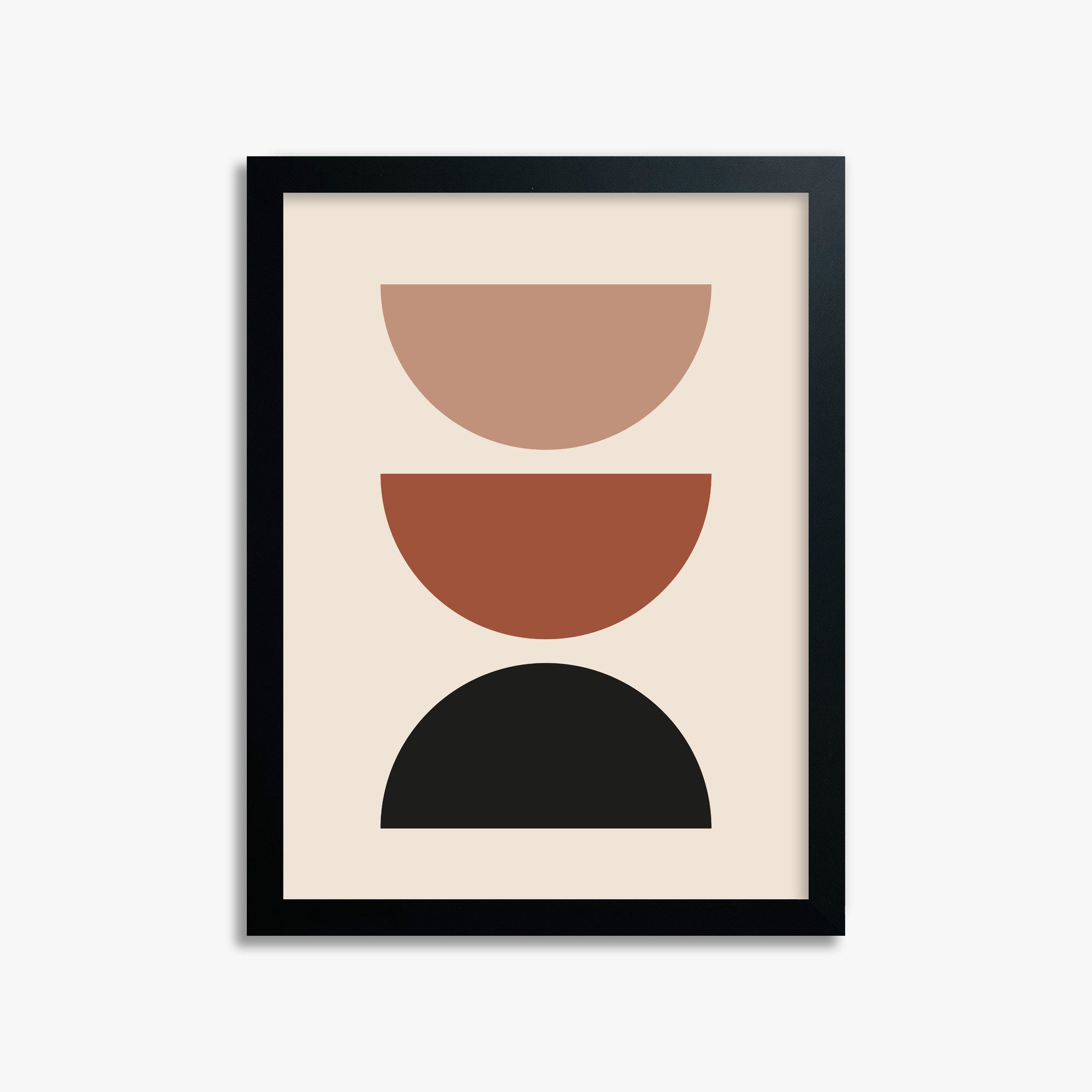 Earthy Balance, 30x40cm Framed Poster With Black Frame