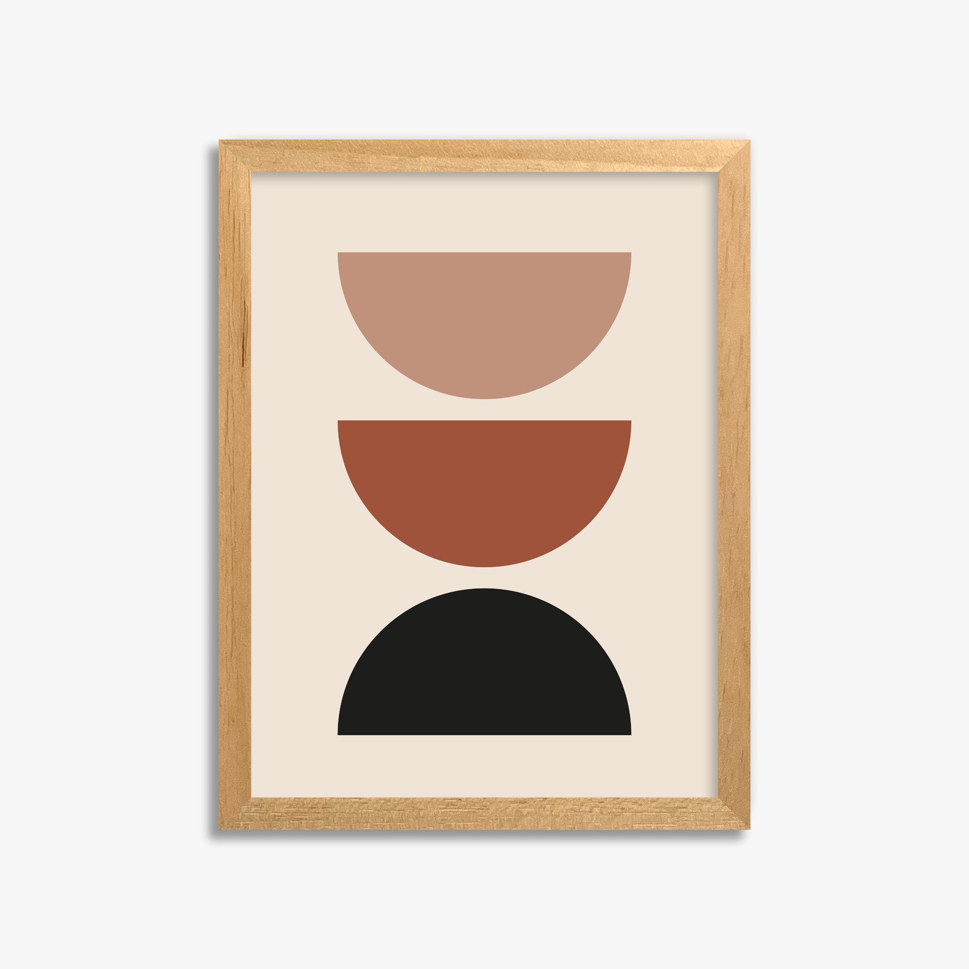 Earthy Balance, 30x40cm Framed Poster With Oak Frame