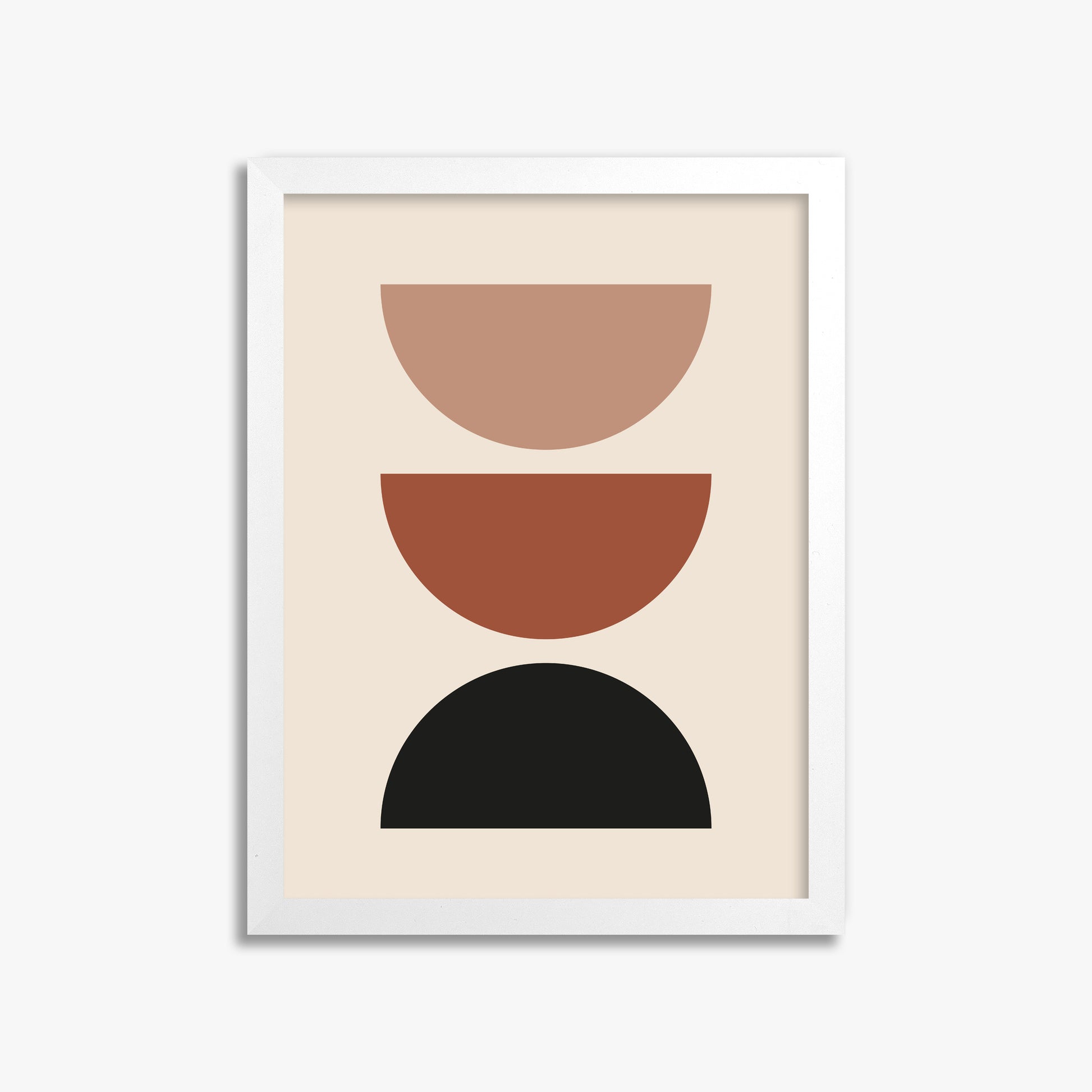 Earthy Balance, 30x40cm Framed Poster With White Frame