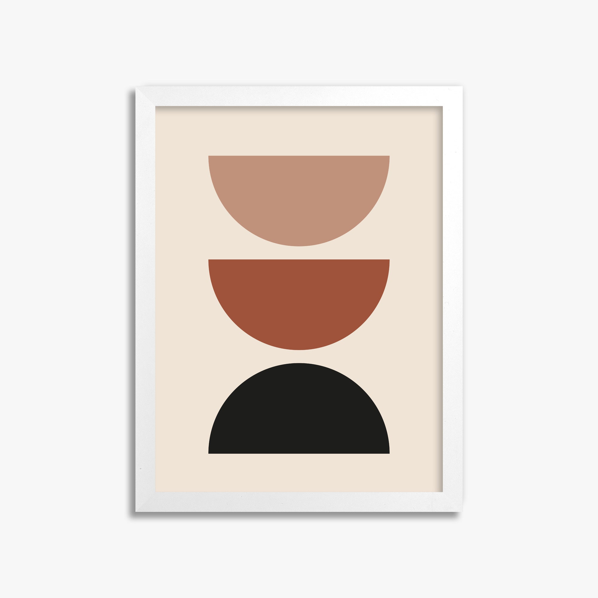 Earthy Balance, 30x40cm Framed Poster With White Frame