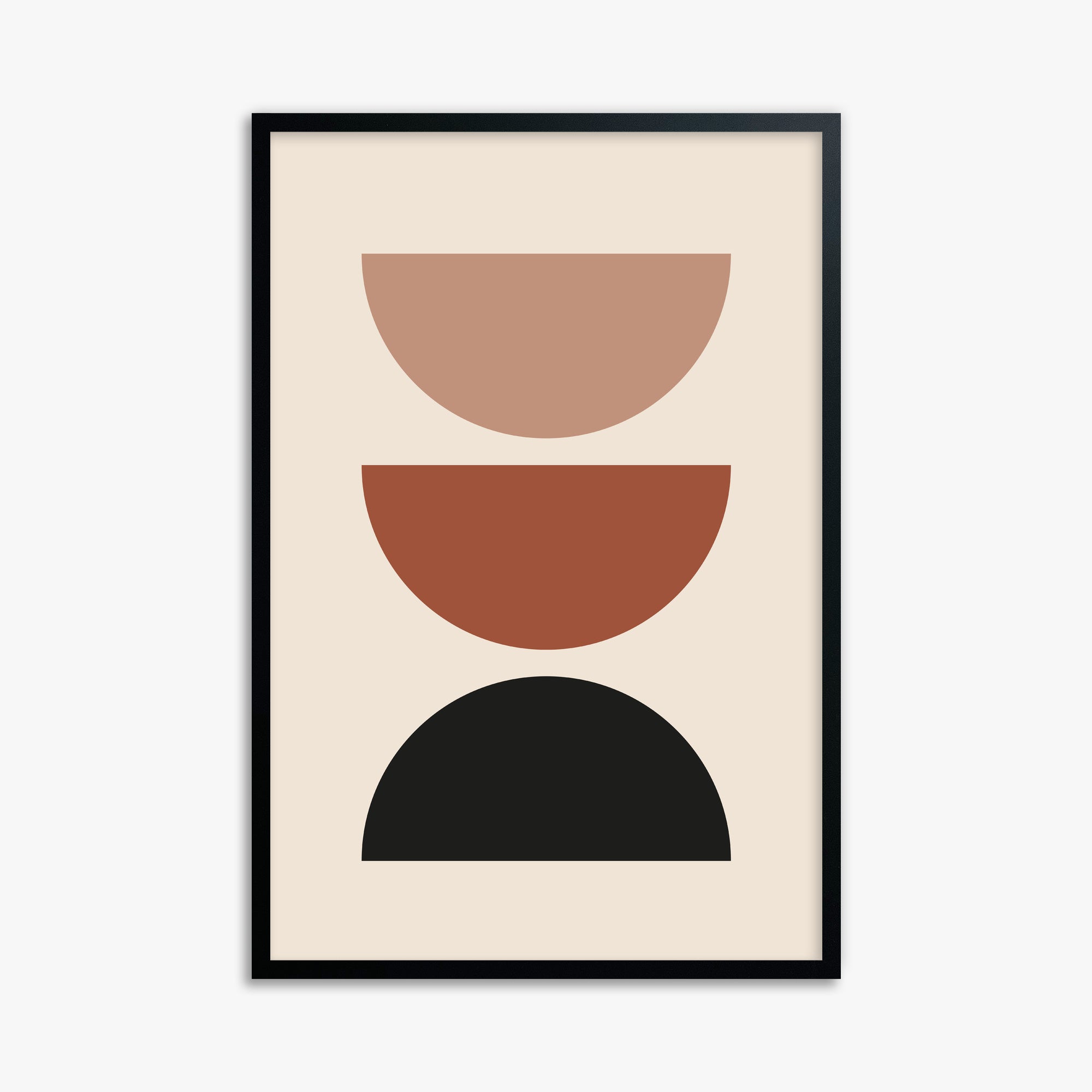 Earthy Balance, 61x91cm Framed Poster With Black Frame