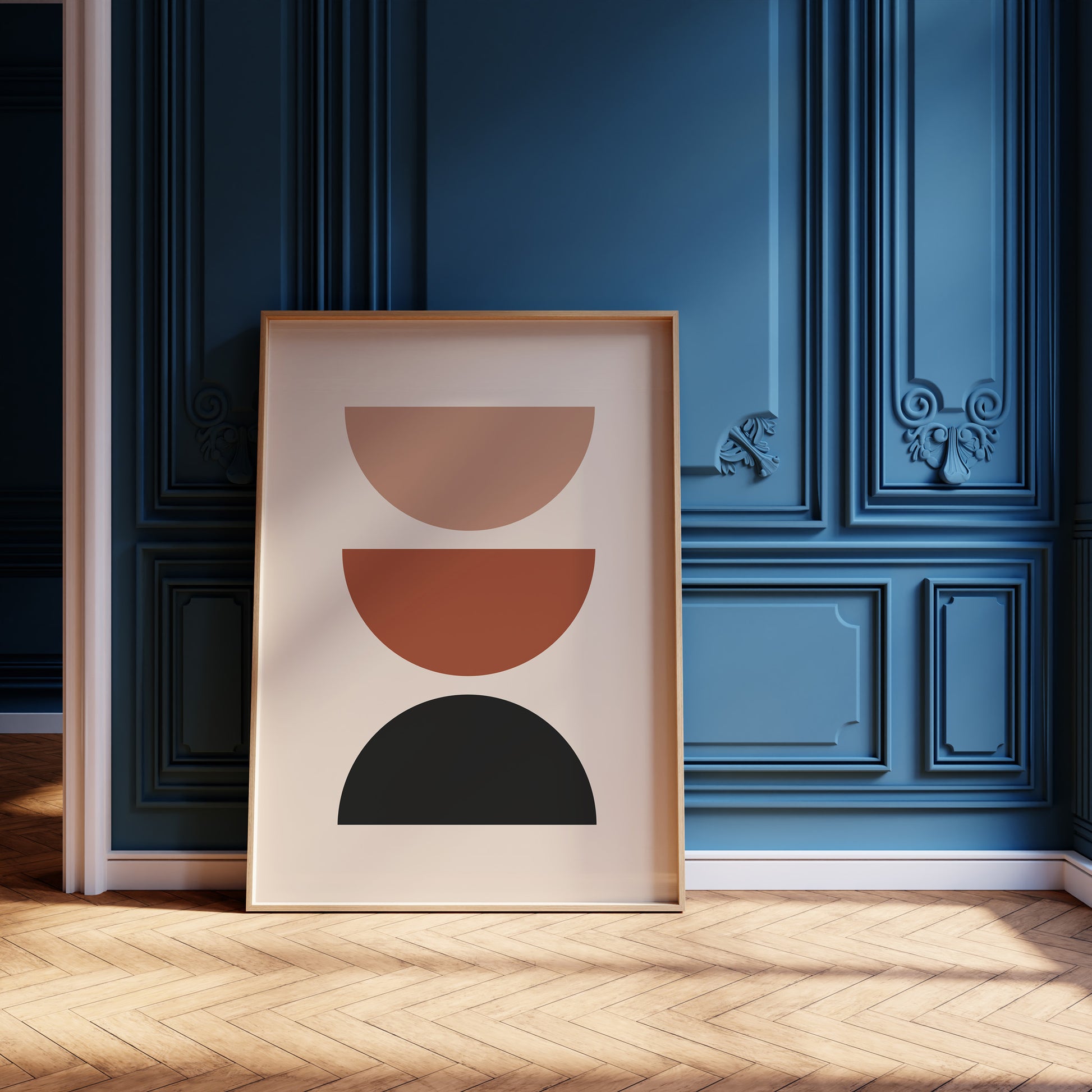 Design Concept No. 12 for Earthy Balance Modern Poster Art