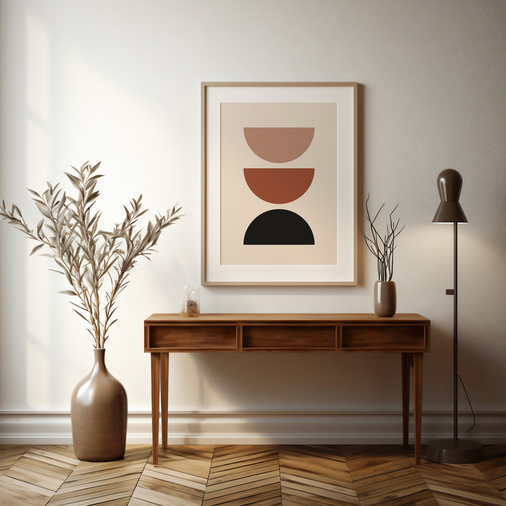 Design Concept No. 37 for Earthy Balance Modern Poster Art