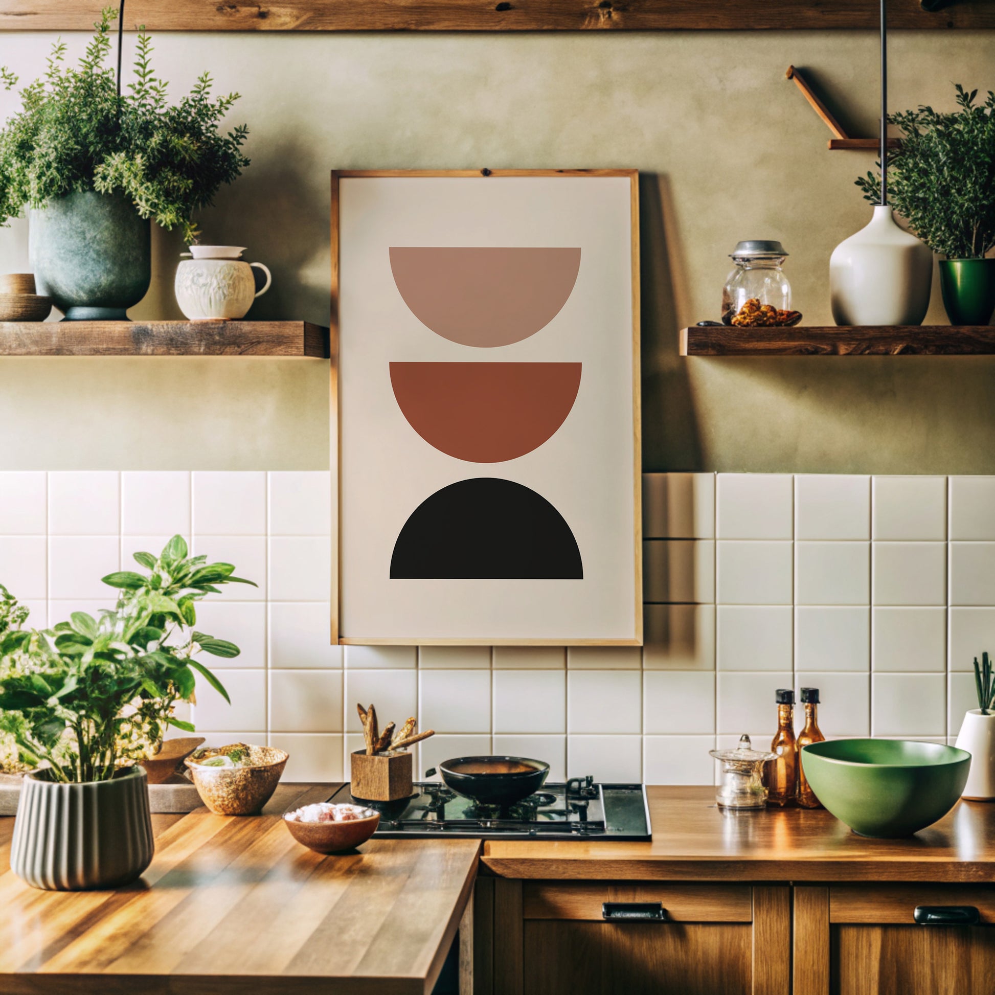 Design Concept No. 41 for Earthy Balance Modern Poster Art