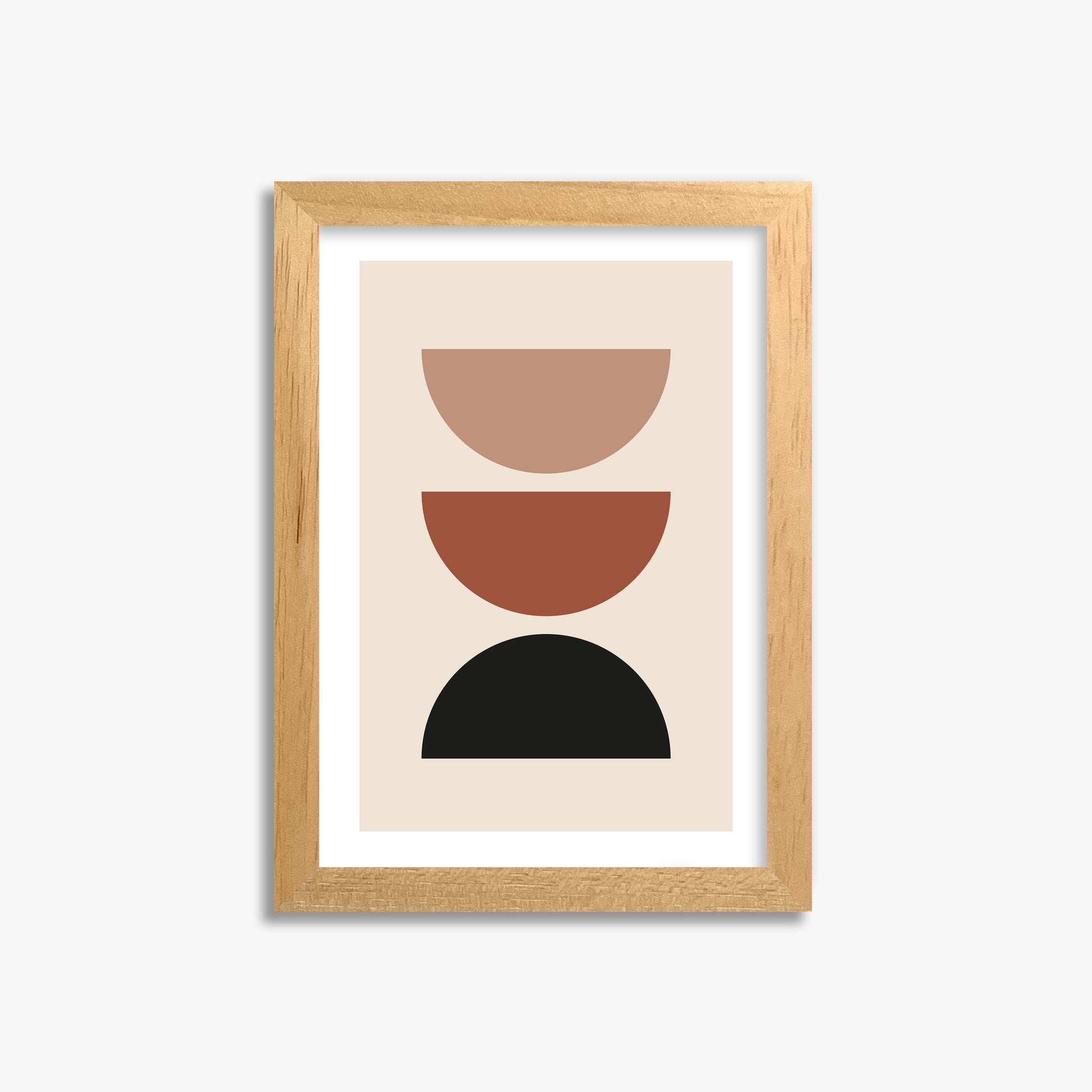 Earthy Balance, 21x30cm Oak Framed Art Reproduction