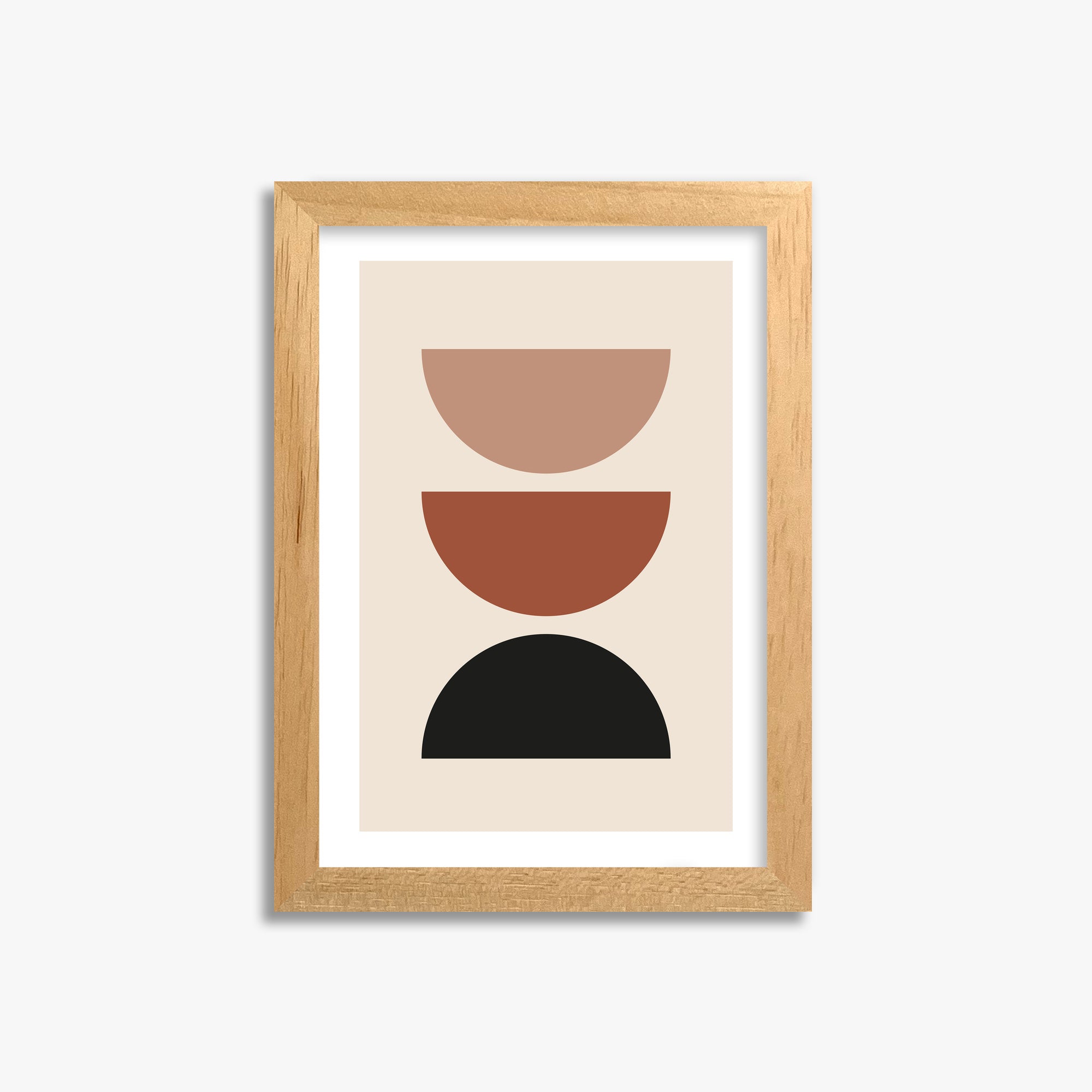 Earthy Balance, 21x30cm Oak Framed Art Reproduction
