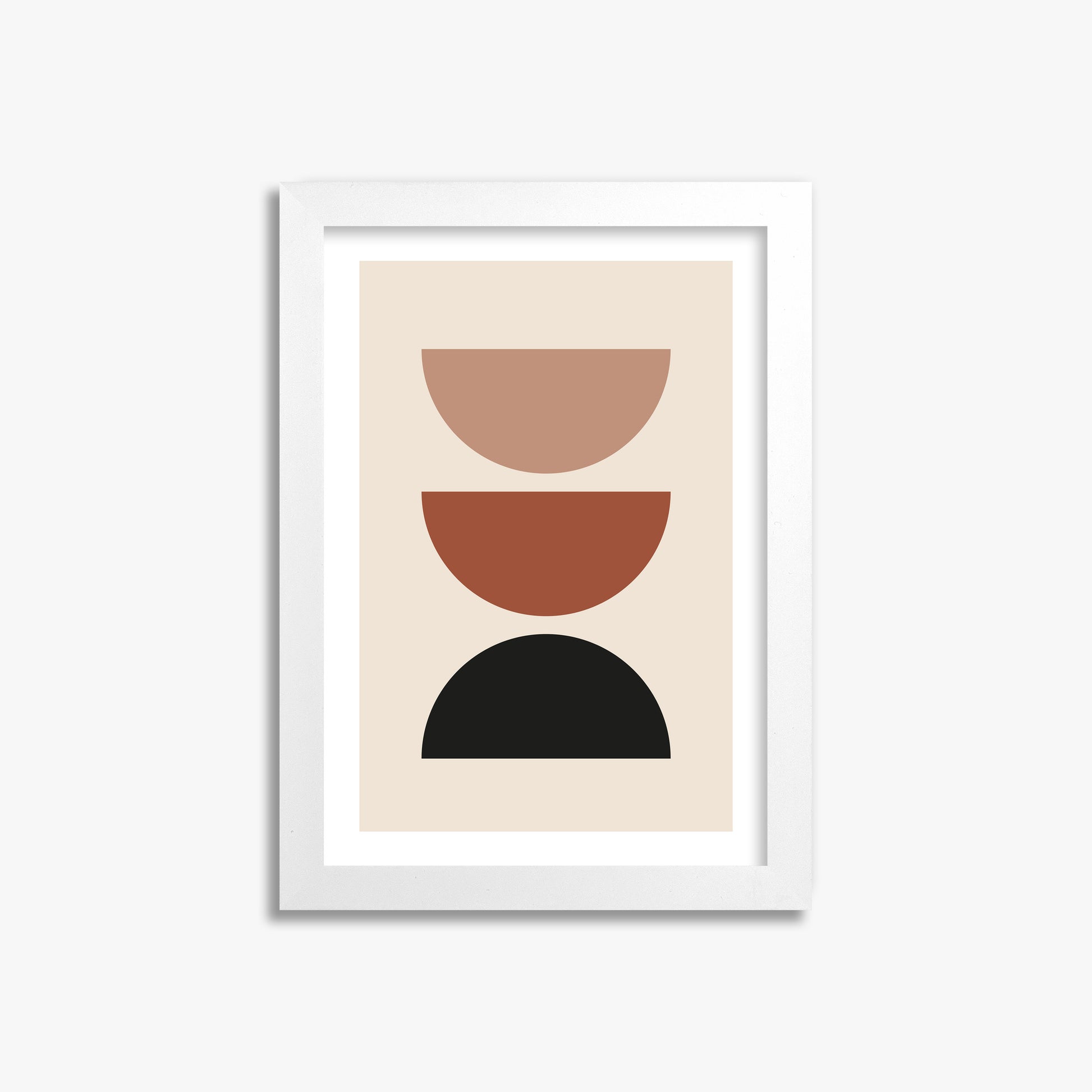 Earthy Balance, 21x30cm Whitek Framed Art Reproduction