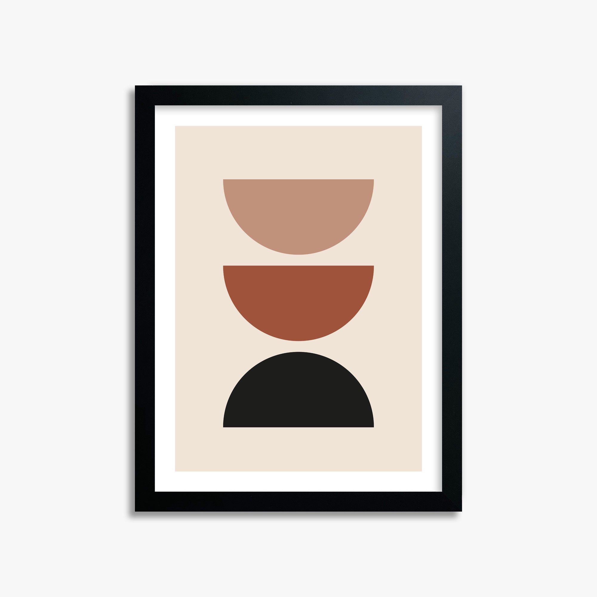 Earthy Balance, 30x40cm Black Framed Art Reproduction