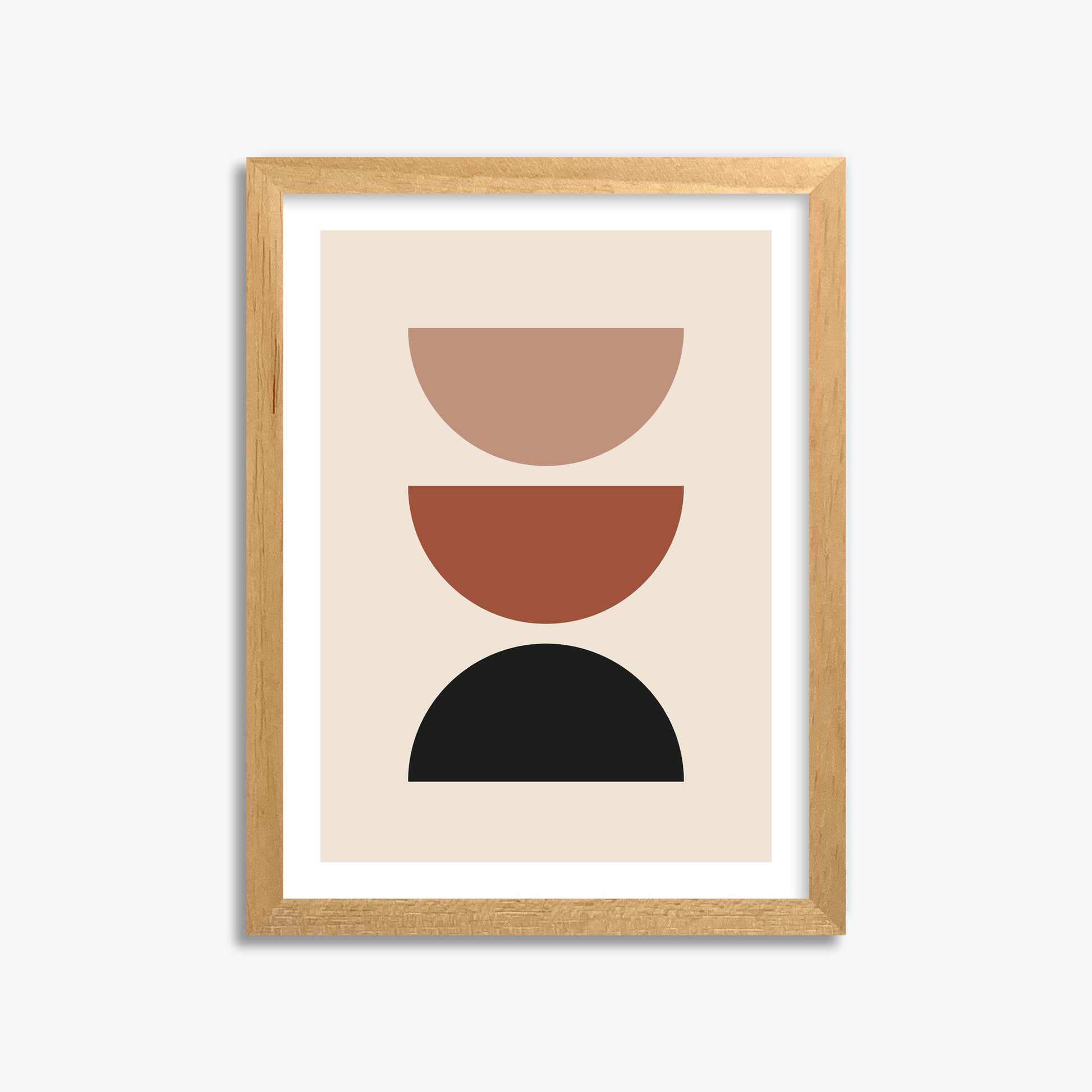 Earthy Balance, 30x40cm Oak Framed Art Reproduction