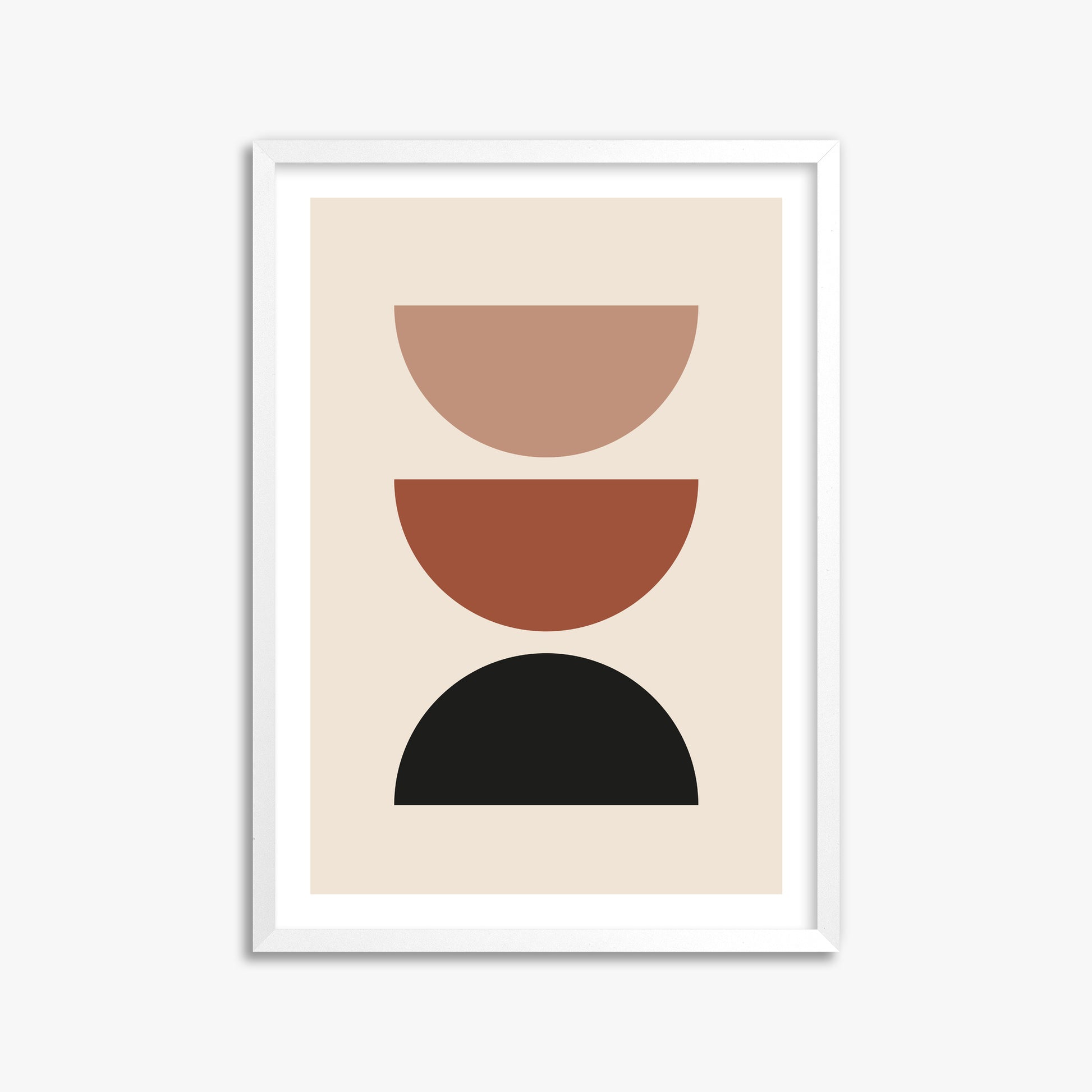 Earthy Balance, 50x70cm Whitek Framed Art Reproduction