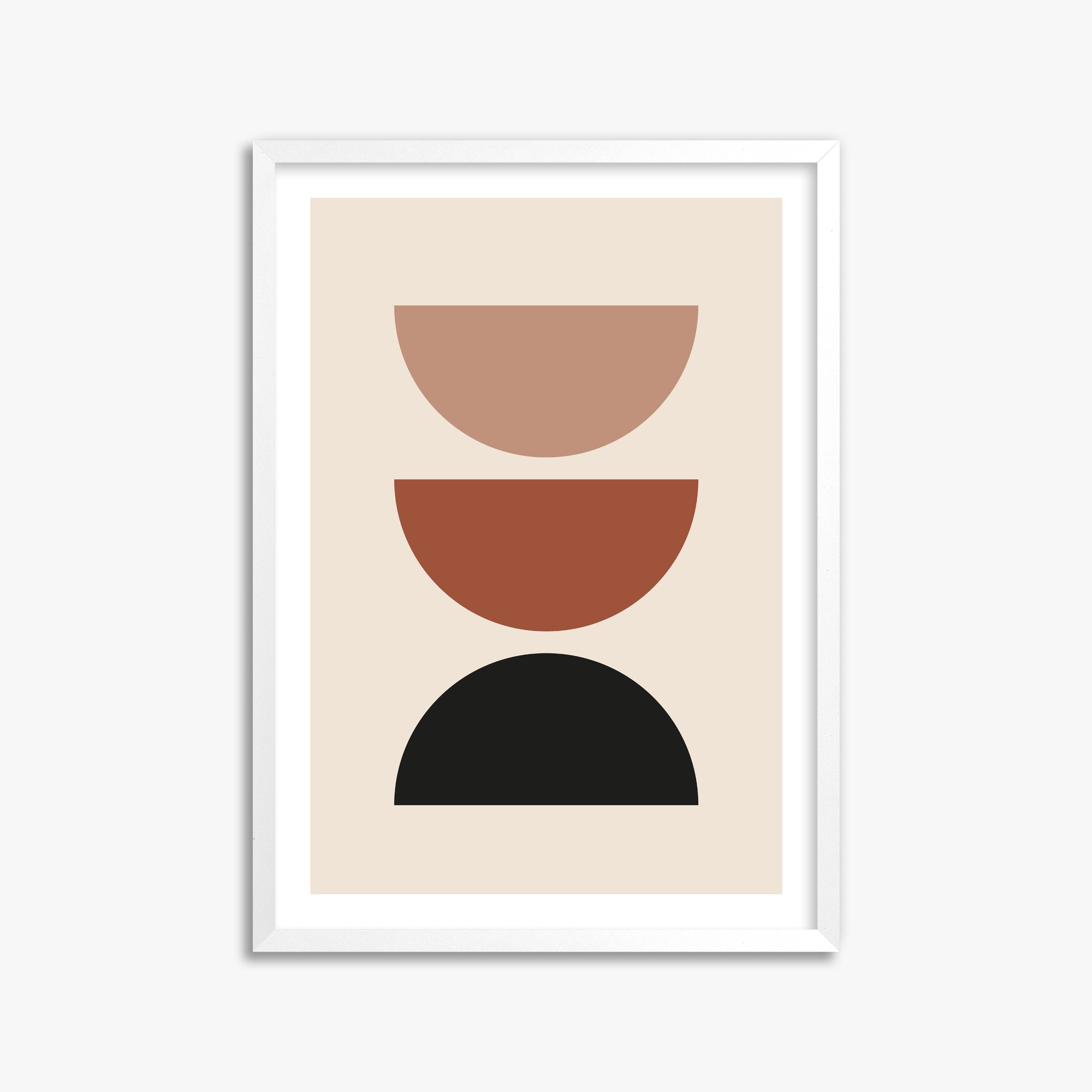 Earthy Balance, 50x70cm Whitek Framed Art Reproduction