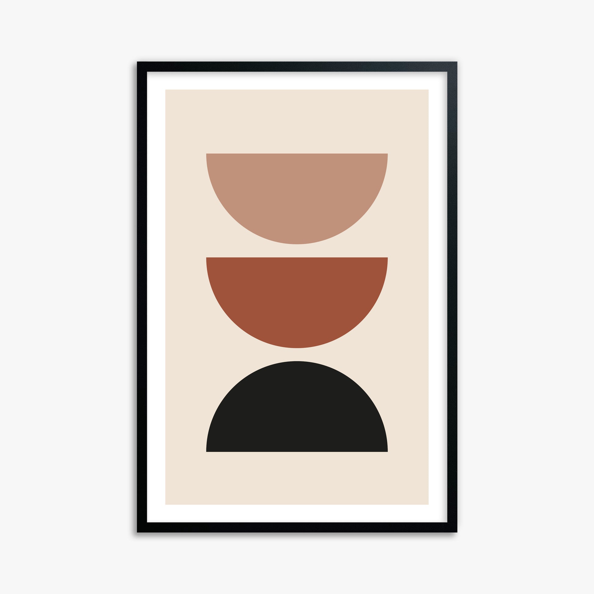 Earthy Balance, 61x91cm Black Framed Art Reproduction